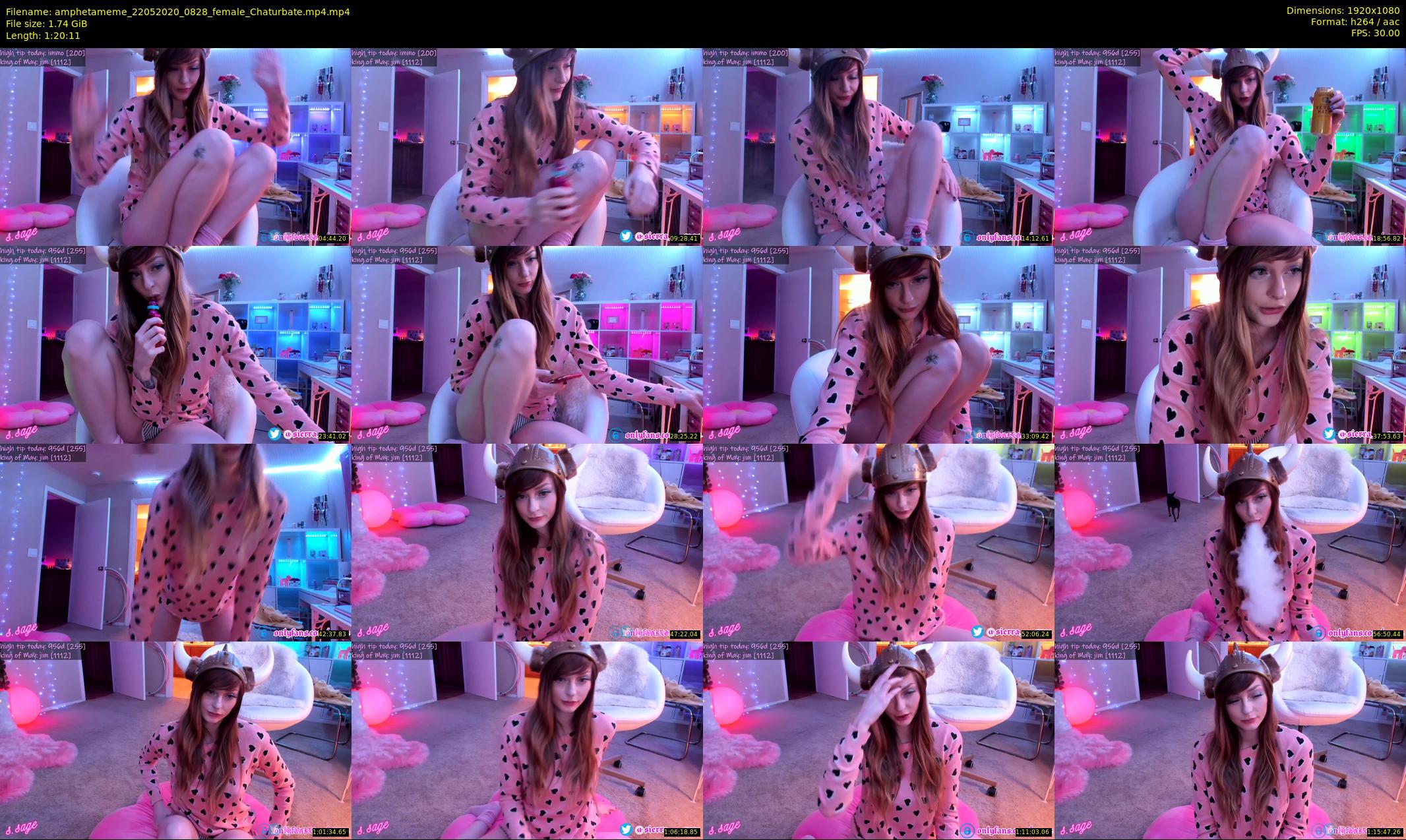 amphetameme — 81 minute Chaturbate female cam show recording, 1080p, May 22, 2020
