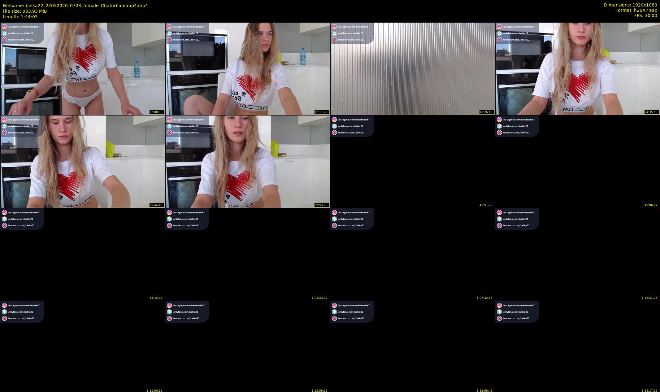 belka22 — 105 minute Chaturbate female cam show recording, 1080p, May 22, 2020