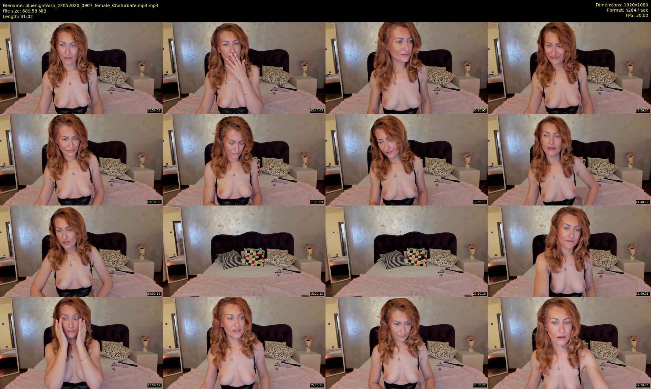 bluenightwish — 32 minute Chaturbate female cam show recording, 1080p, May 22, 2020