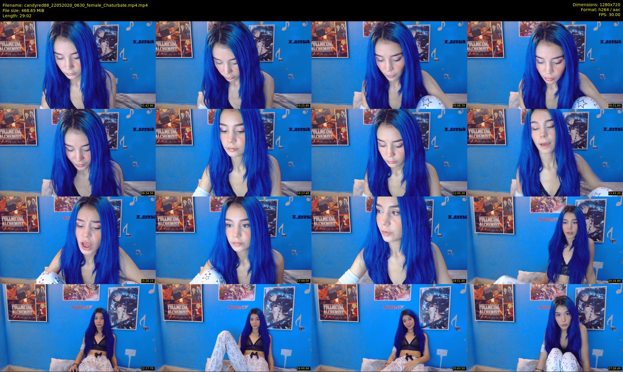 candyred88 — 30 minute Chaturbate female cam show recording, 720p, May 22, 2020