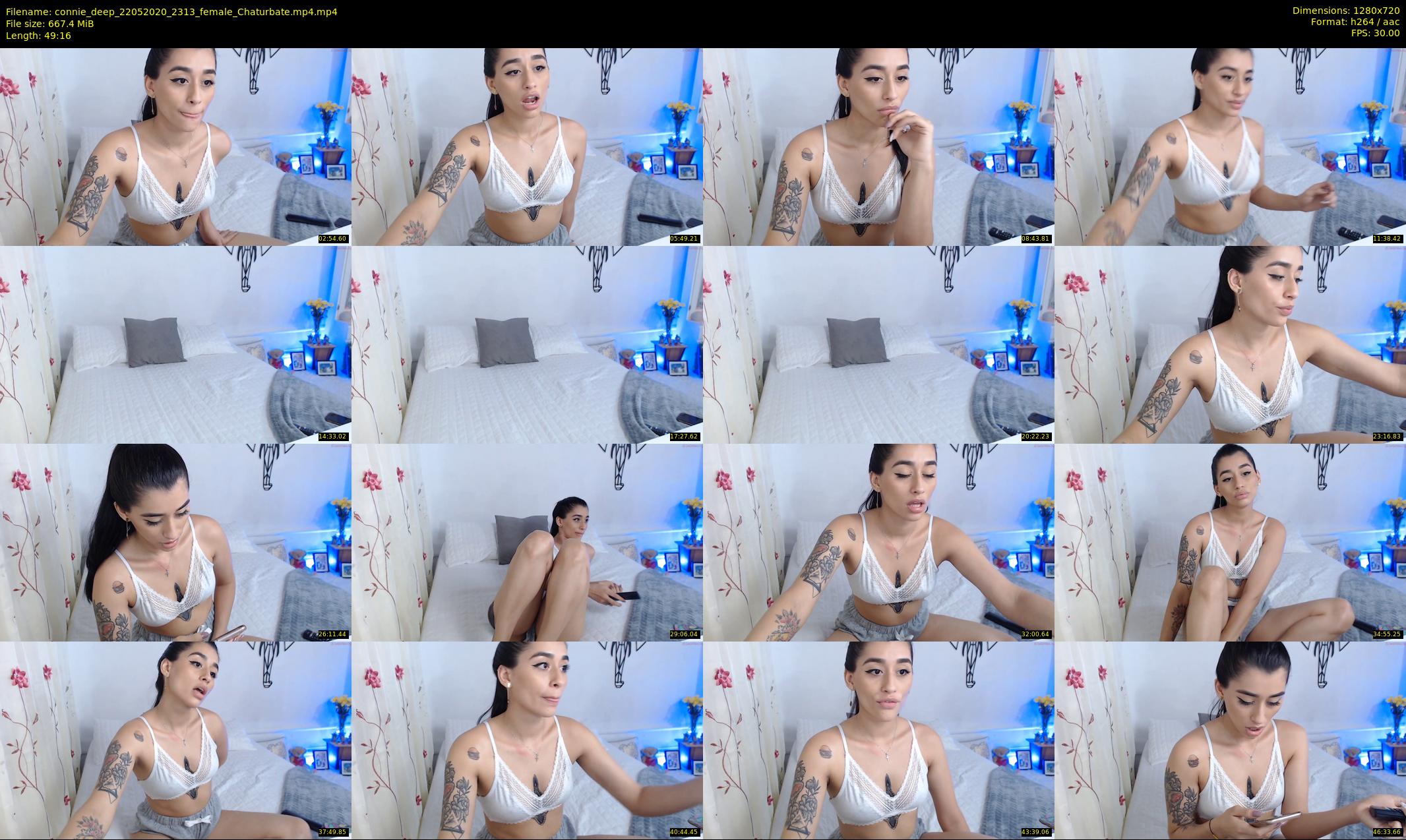 connie_deep — 50 minute Chaturbate female cam show recording, 720p, May 22, 2020