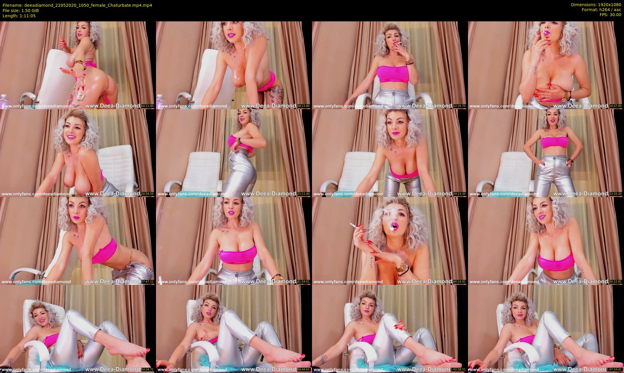deeadiamond — 72 minute Chaturbate female cam show recording, 1080p, May 22, 2020