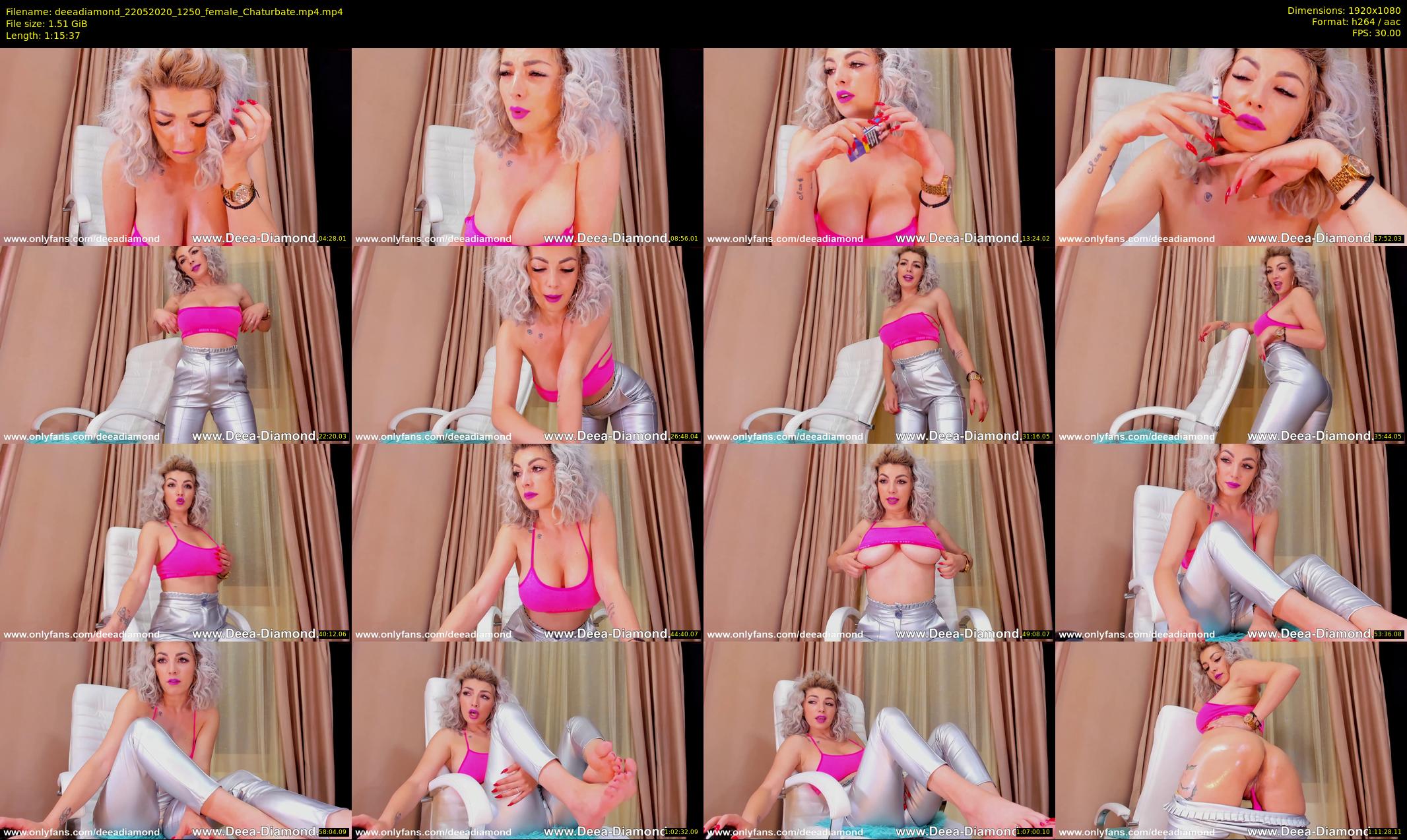 deeadiamond — 76 minute Chaturbate female cam show recording, 1080p, May 22, 2020