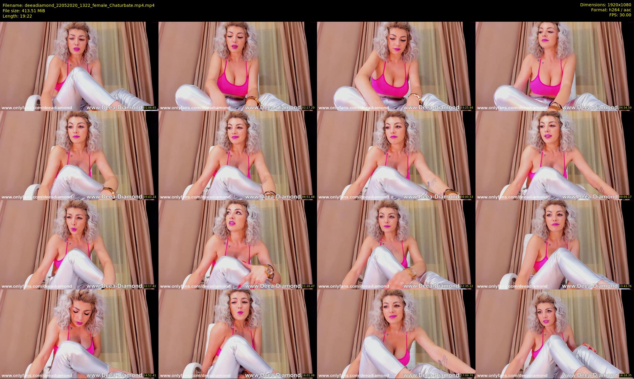 deeadiamond — 20 minute Chaturbate female cam show recording, 1080p, May 22, 2020