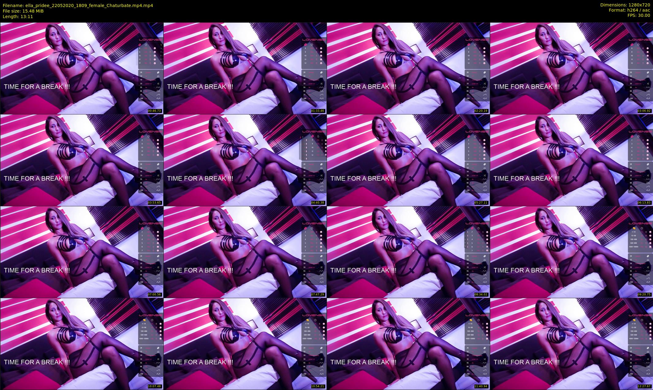 ella_pridee — 14 minute Chaturbate female cam show recording, 720p, May 22, 2020