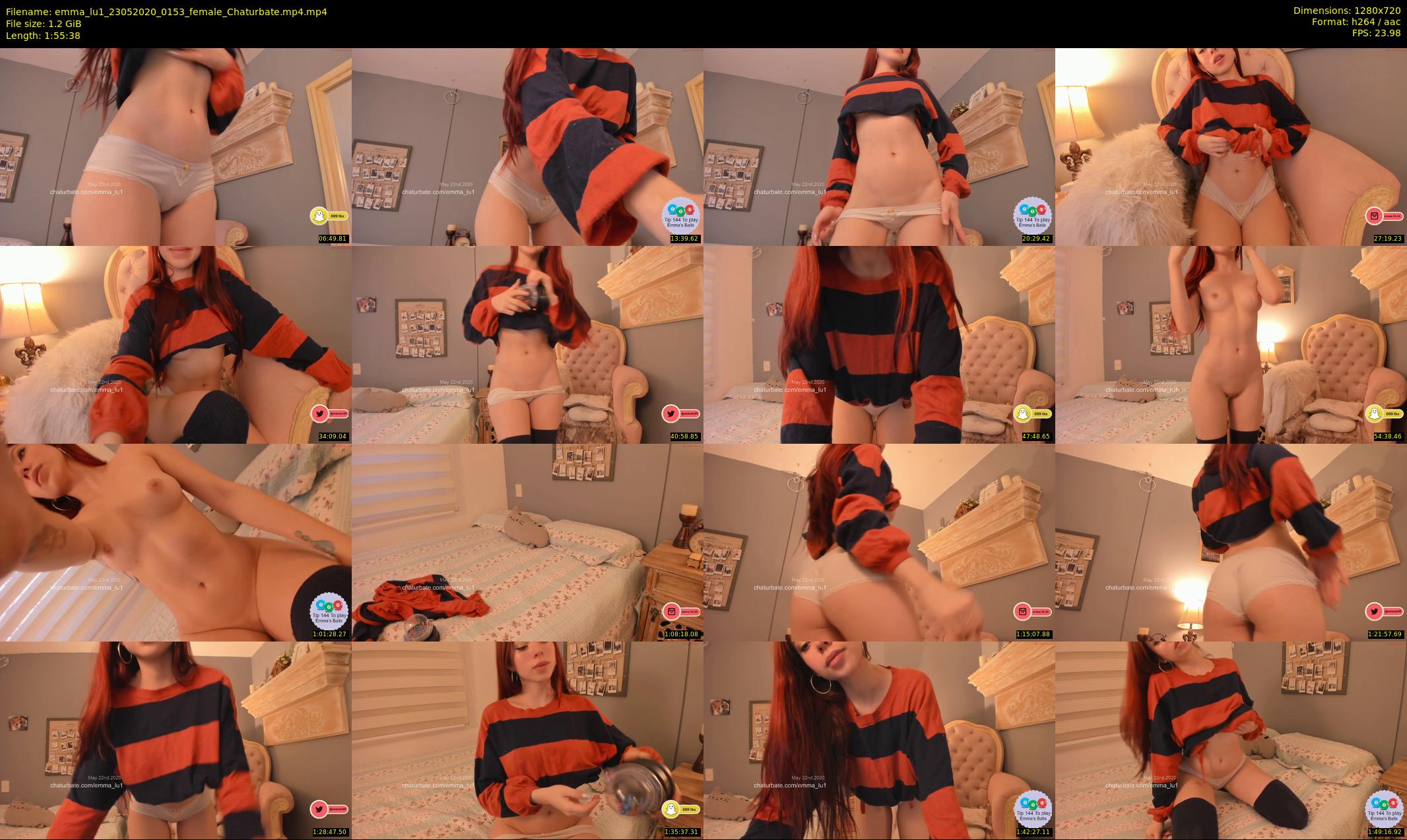 emma_lu1 — 116 minute Chaturbate female cam show recording, 720p, May 23, 2020