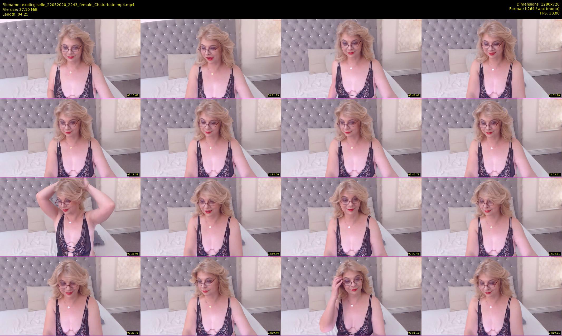 exoticgiselle — 5 minute Chaturbate female cam show recording, 720p, May 22, 2020