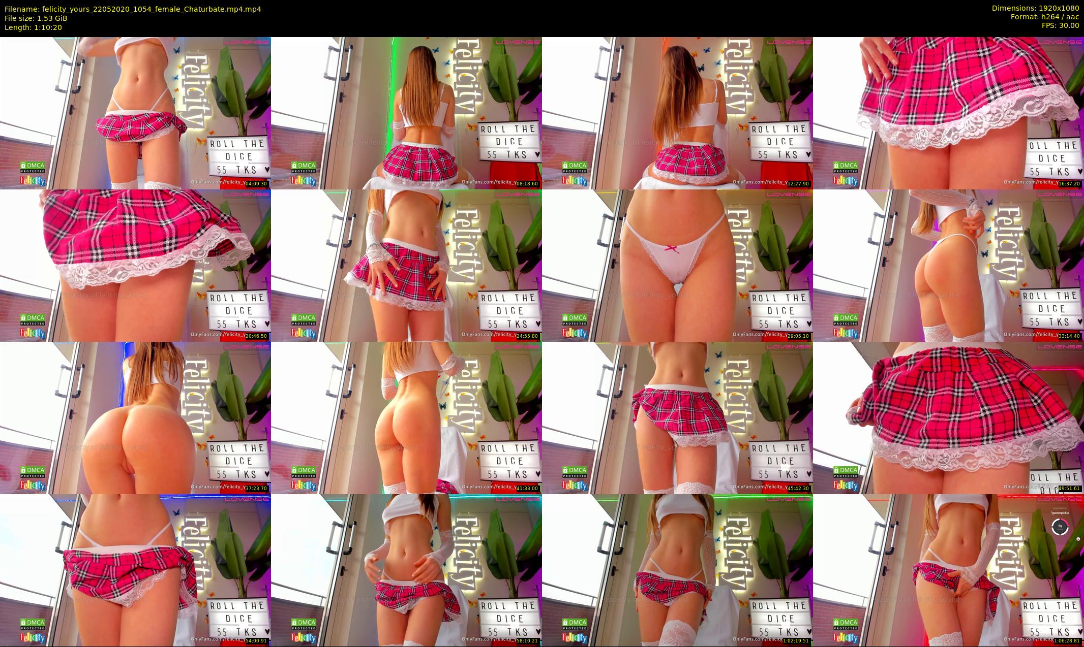 felicity_yours — 71 minute Chaturbate female cam show recording, 1080p, May 22, 2020