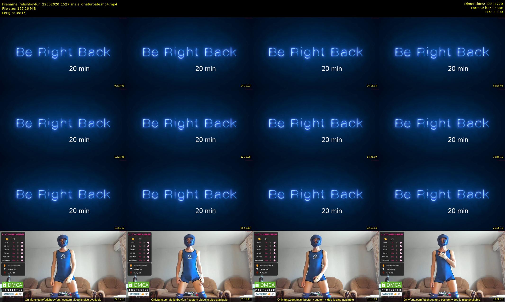 fetishboyfun — 36 minute Chaturbate male cam show recording, 720p, May 22, 2020