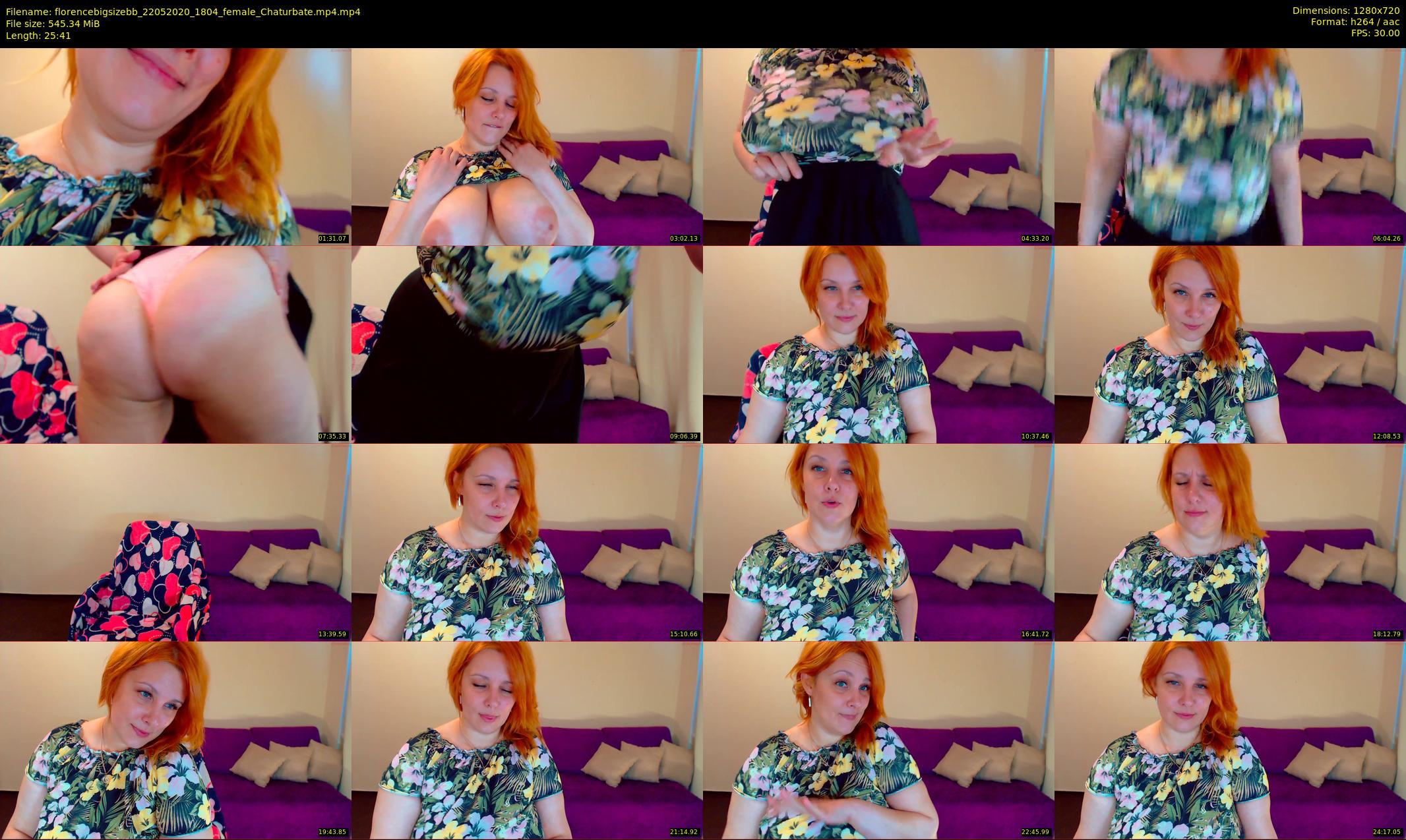 florencebigsizebb — 26 minute Chaturbate female cam show recording, 720p, May 22, 2020