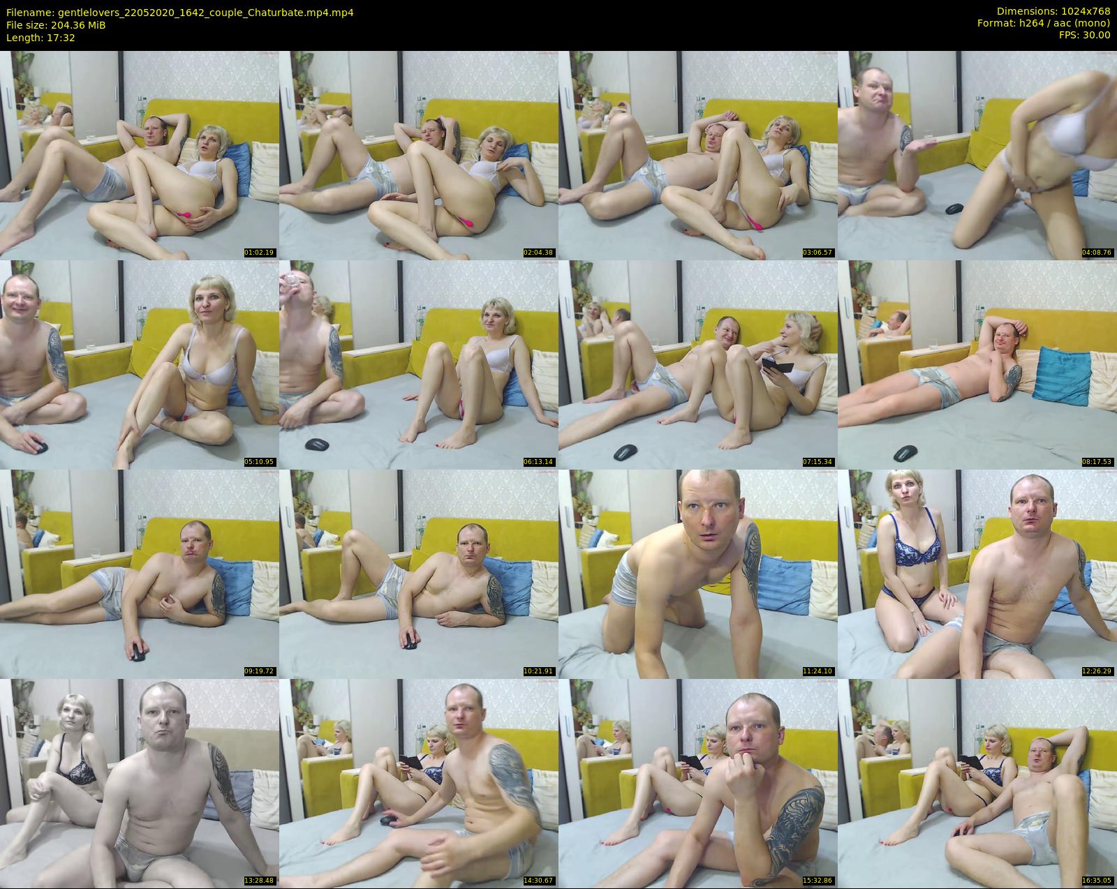 gentlelovers — 18 minute Chaturbate couple cam show recording, 720p, May 22, 2020
