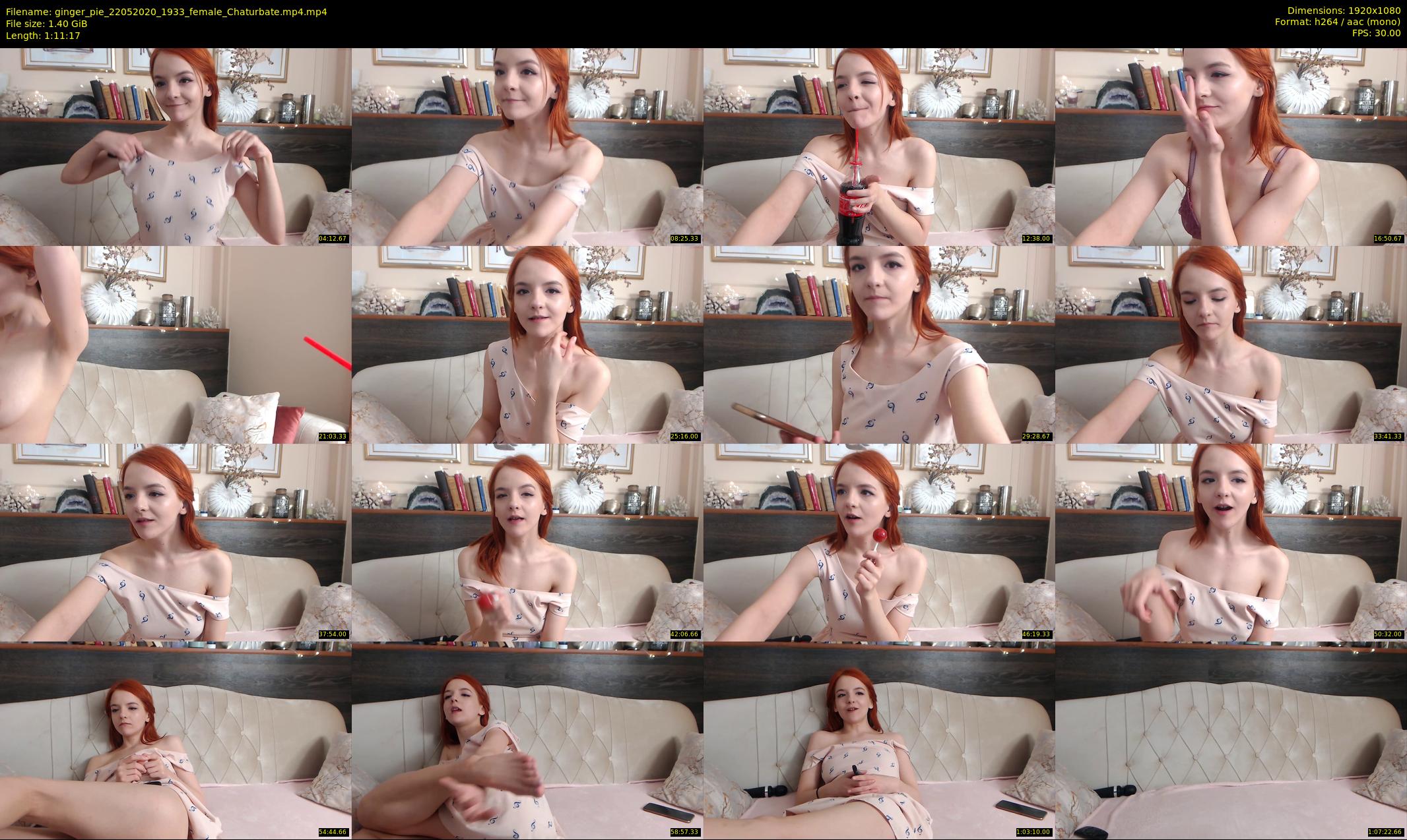 ginger_pie — 72 minute Chaturbate female cam show recording, 1080p, May 22, 2020