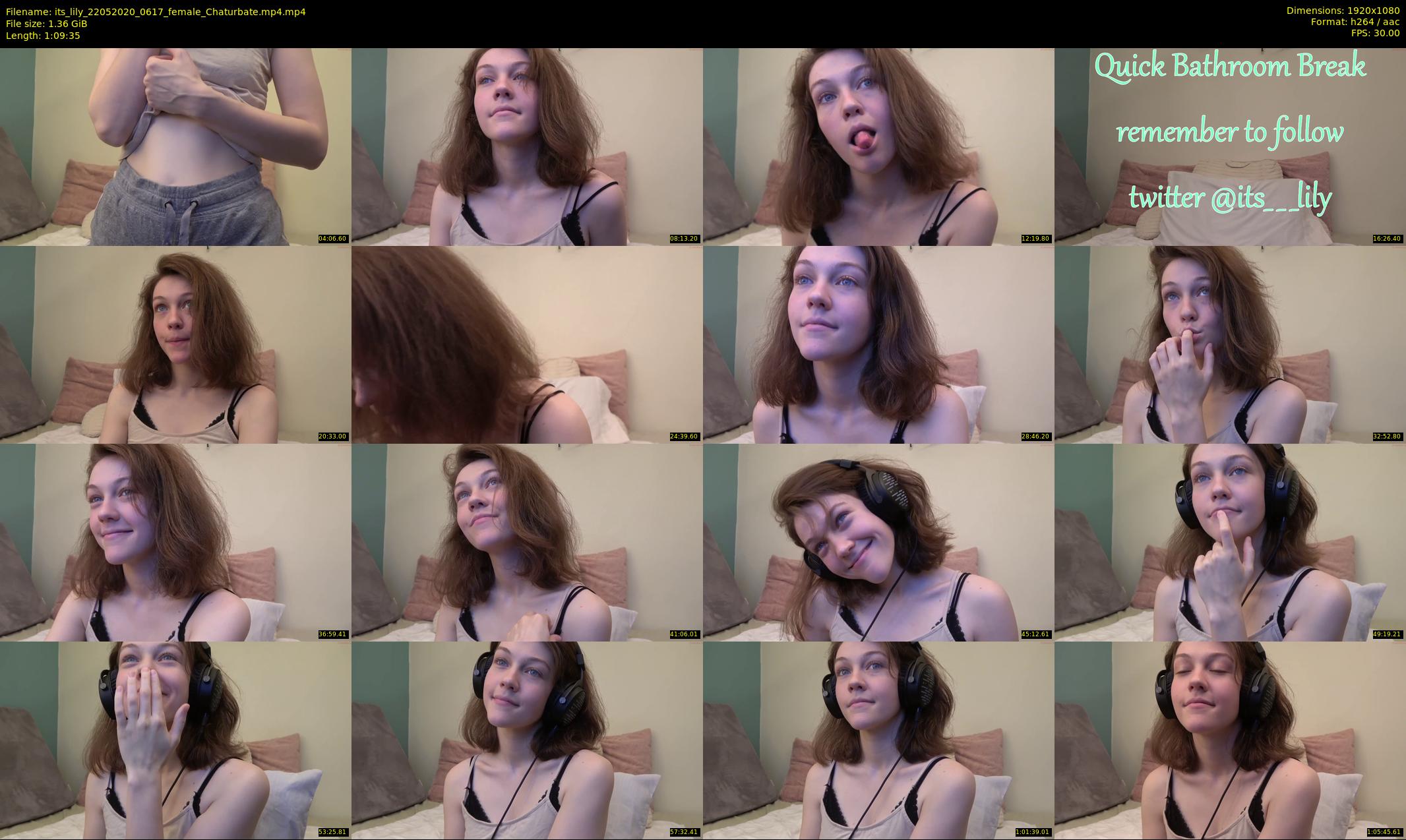 its_lily — 70 minute Chaturbate female cam show recording, 1080p, May 22, 2020