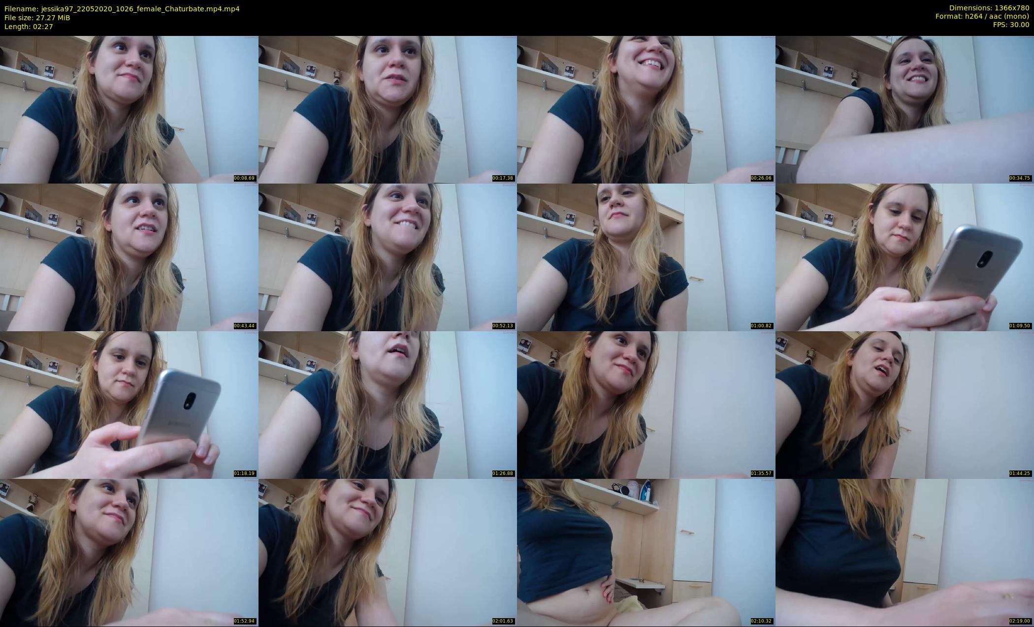 jessika97 — 3 minute Chaturbate female cam show recording, 720p, May 22, 2020