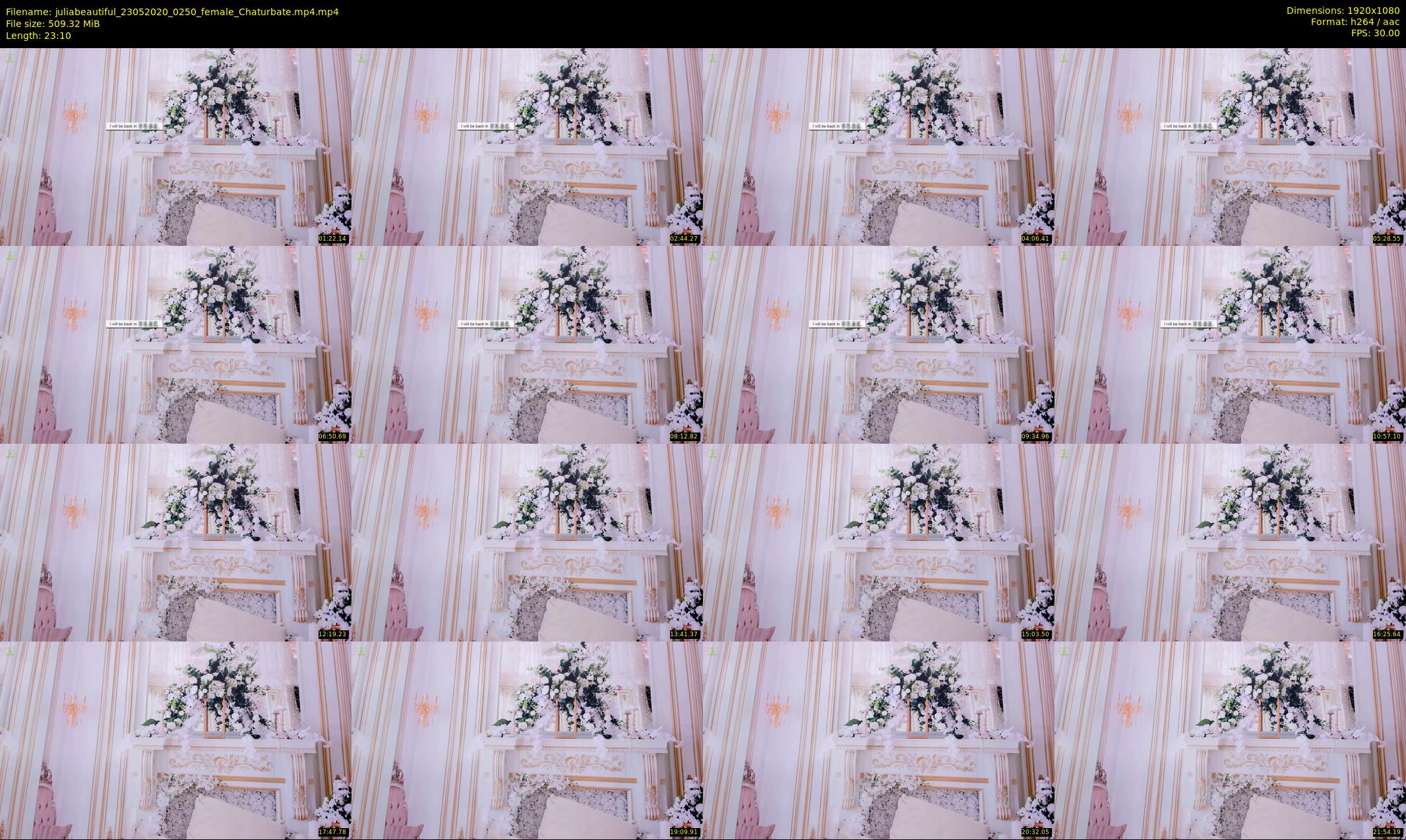 juliabeautiful — 24 minute Chaturbate female cam show recording, 1080p, May 23, 2020