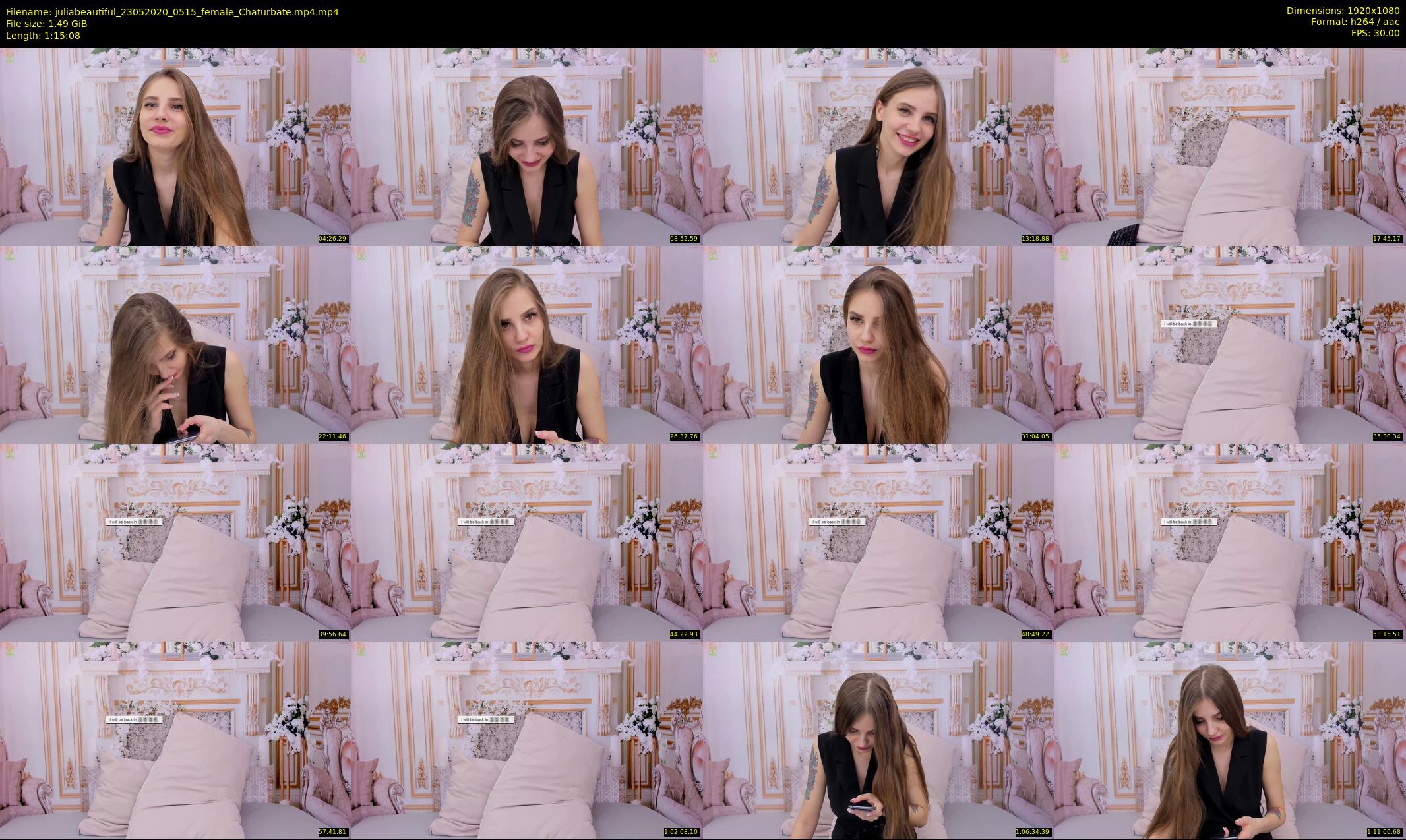 juliabeautiful — 76 minute Chaturbate female cam show recording, 1080p, May 23, 2020