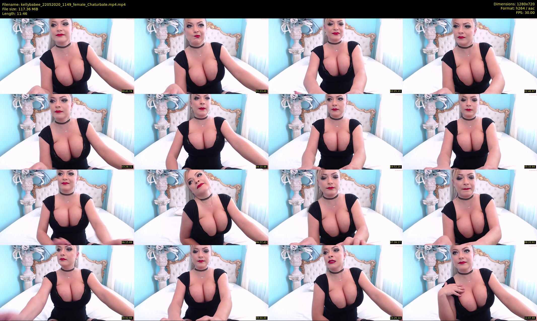 kellybabee — 12 minute Chaturbate female cam show recording, 720p, May 22, 2020