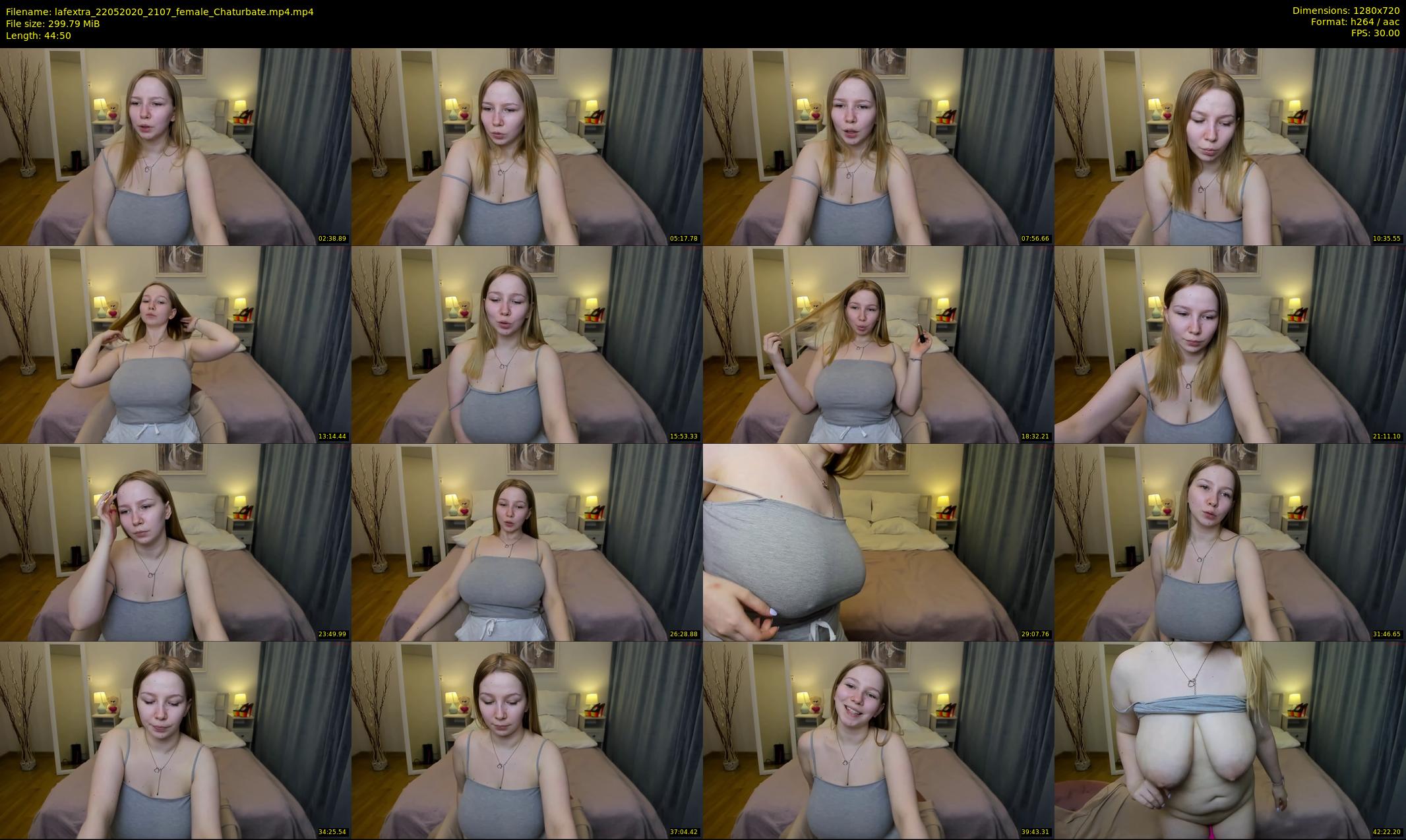 lafextra — 45 minute Chaturbate female cam show recording, 720p, May 22, 2020