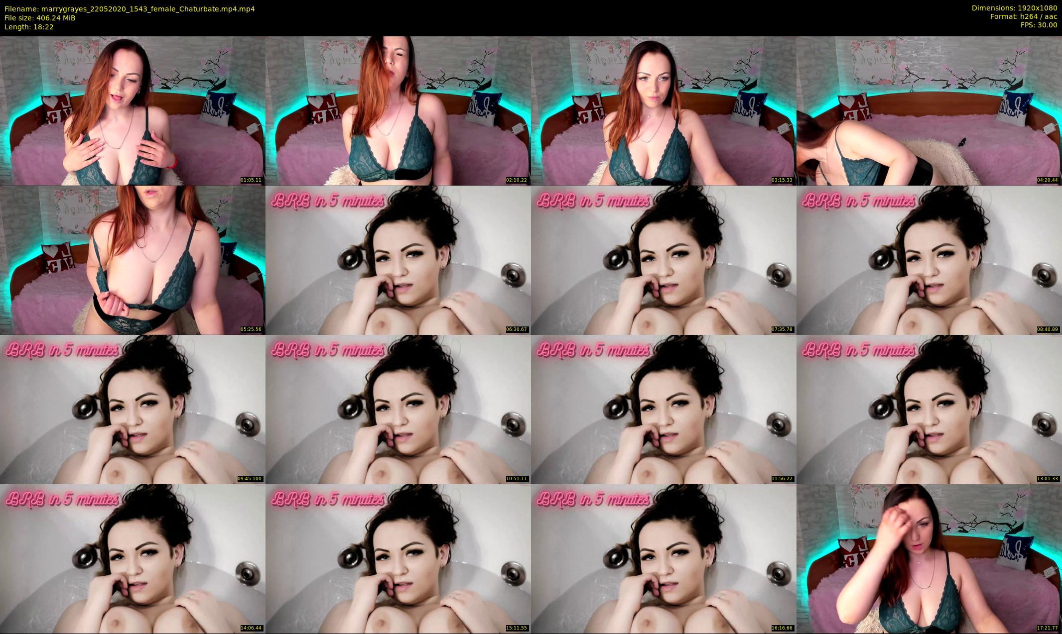 marrygrayes — 19 minute Chaturbate female cam show recording, 1080p, May 22, 2020