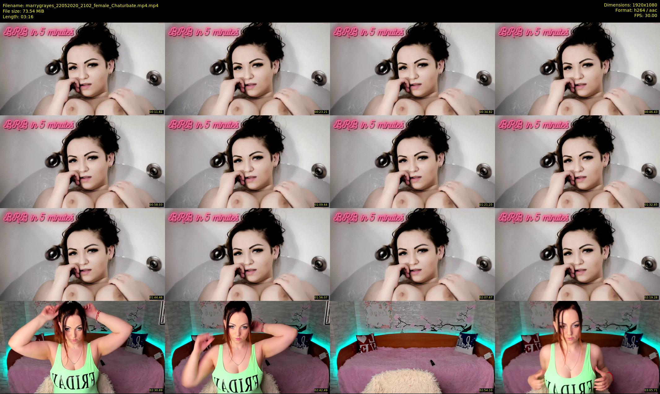 marrygrayes — 4 minute Chaturbate female cam show recording, 1080p, May 22, 2020