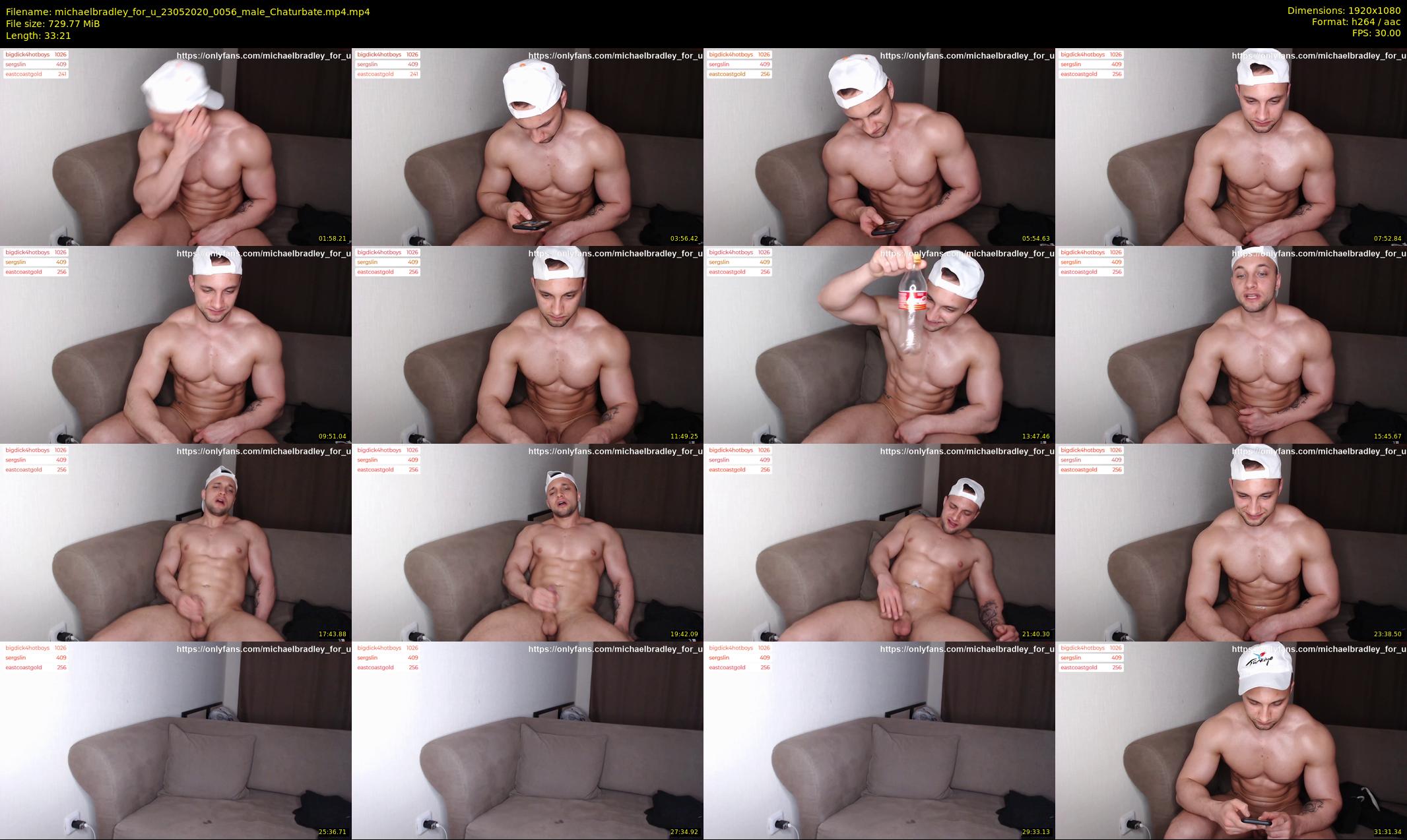 michaelbradley_for_u — 34 minute Chaturbate male cam show recording, 1080p, May 23, 2020