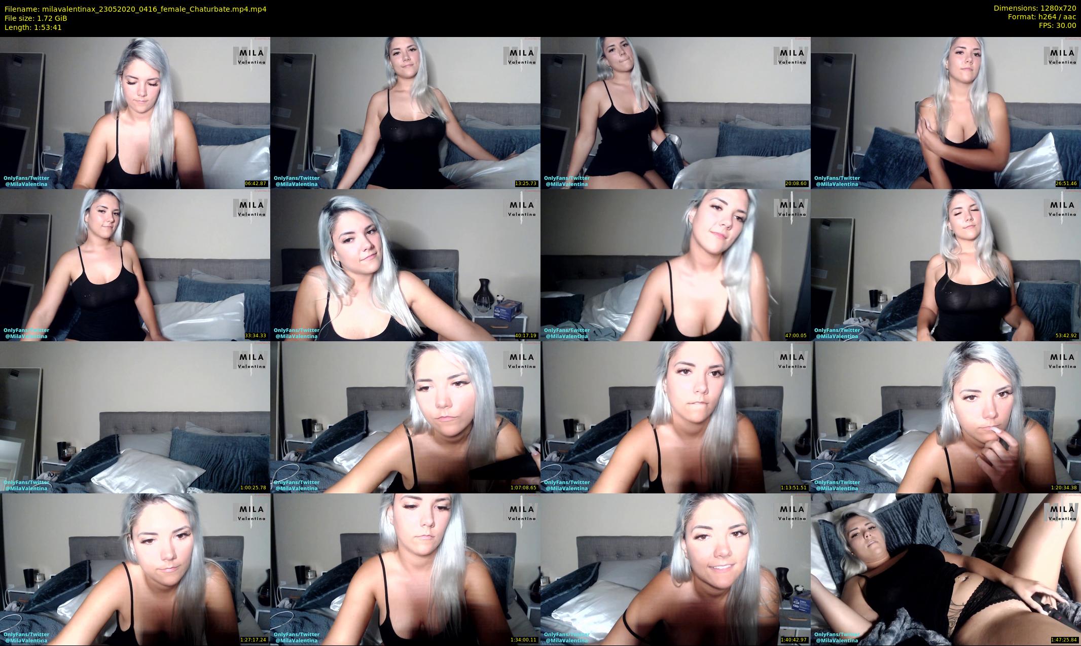 milavalentinax — 114 minute Chaturbate female cam show recording, 720p, May 23, 2020