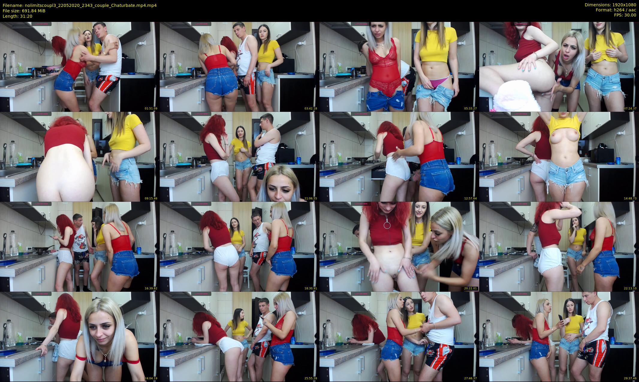 nolimitscoupl3 — 32 minute Chaturbate couple cam show recording, 1080p, May 22, 2020