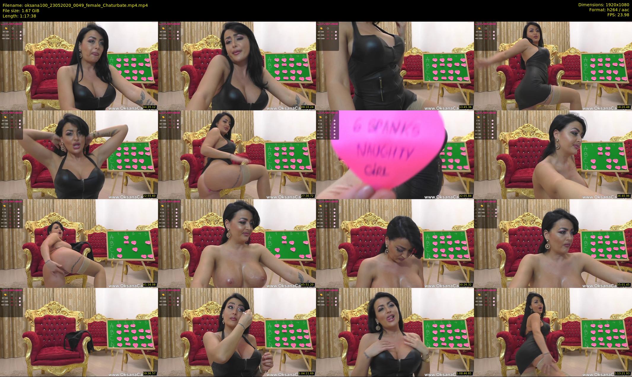 oksana100 — 78 minute Chaturbate female cam show recording, 1080p, May 23, 2020