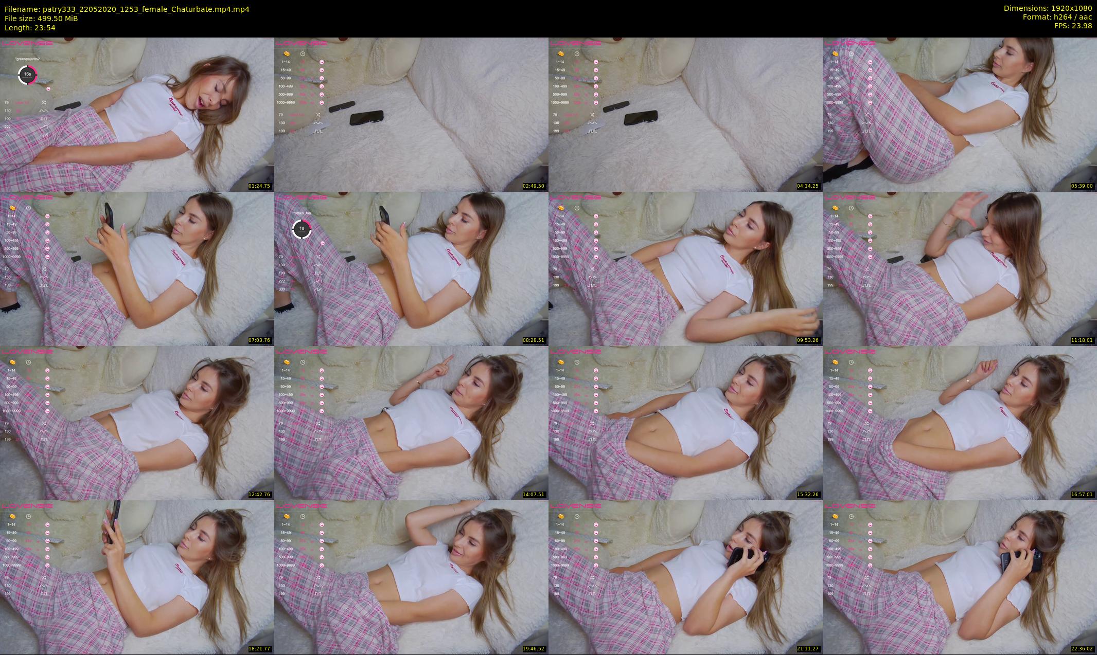 patry333 — 24 minute Chaturbate female cam show recording, 1080p, May 22, 2020