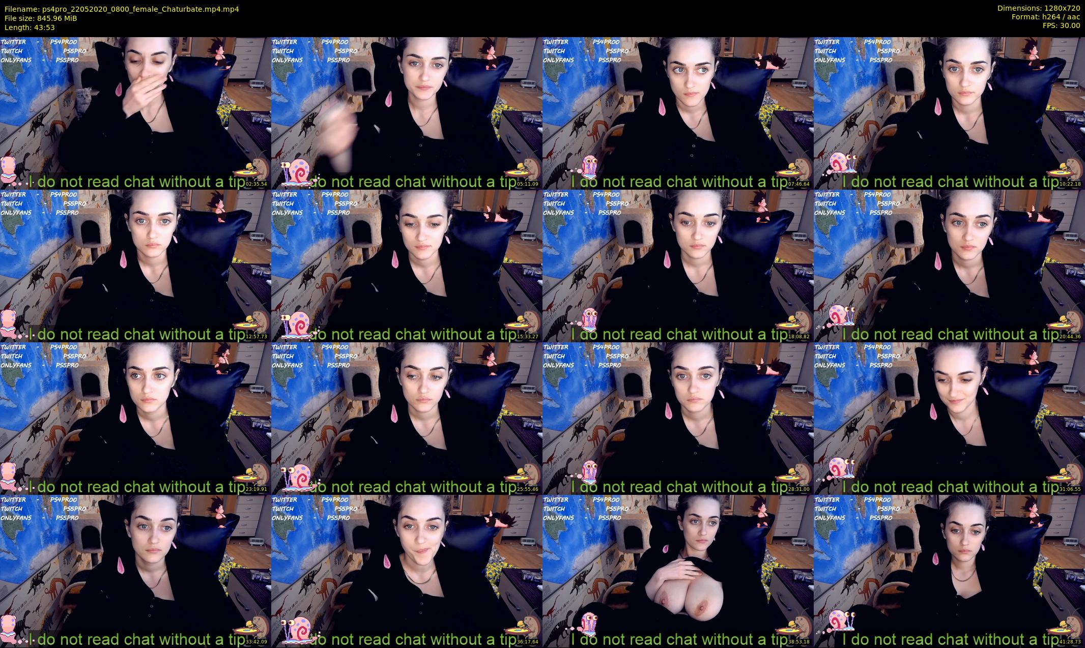 ps4pro — 44 minute Chaturbate female cam show recording, 720p, May 22, 2020