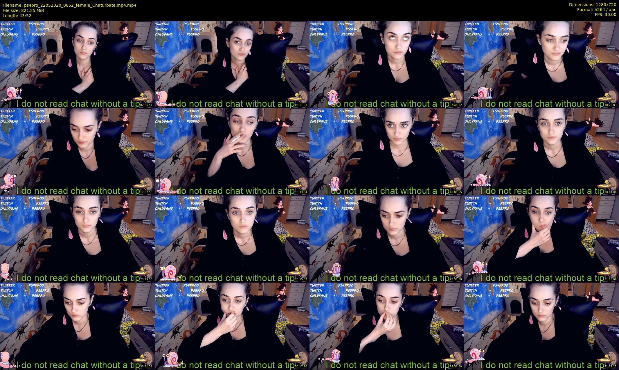 ps4pro — 44 minute Chaturbate female cam show recording, 720p, May 22, 2020