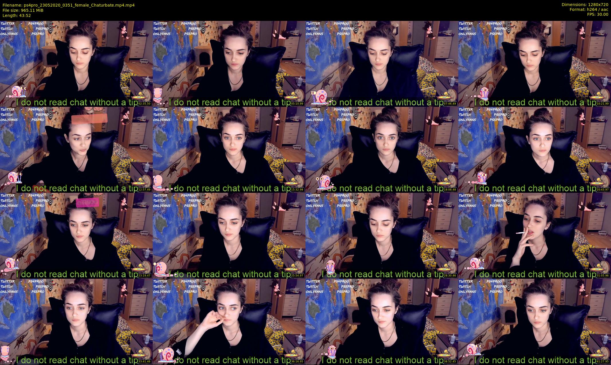 ps4pro — 44 minute Chaturbate female cam show recording, 720p, May 23, 2020
