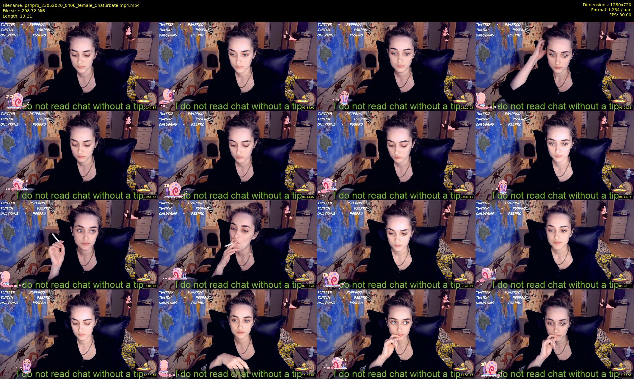 ps4pro — 14 minute Chaturbate female cam show recording, 720p, May 23, 2020