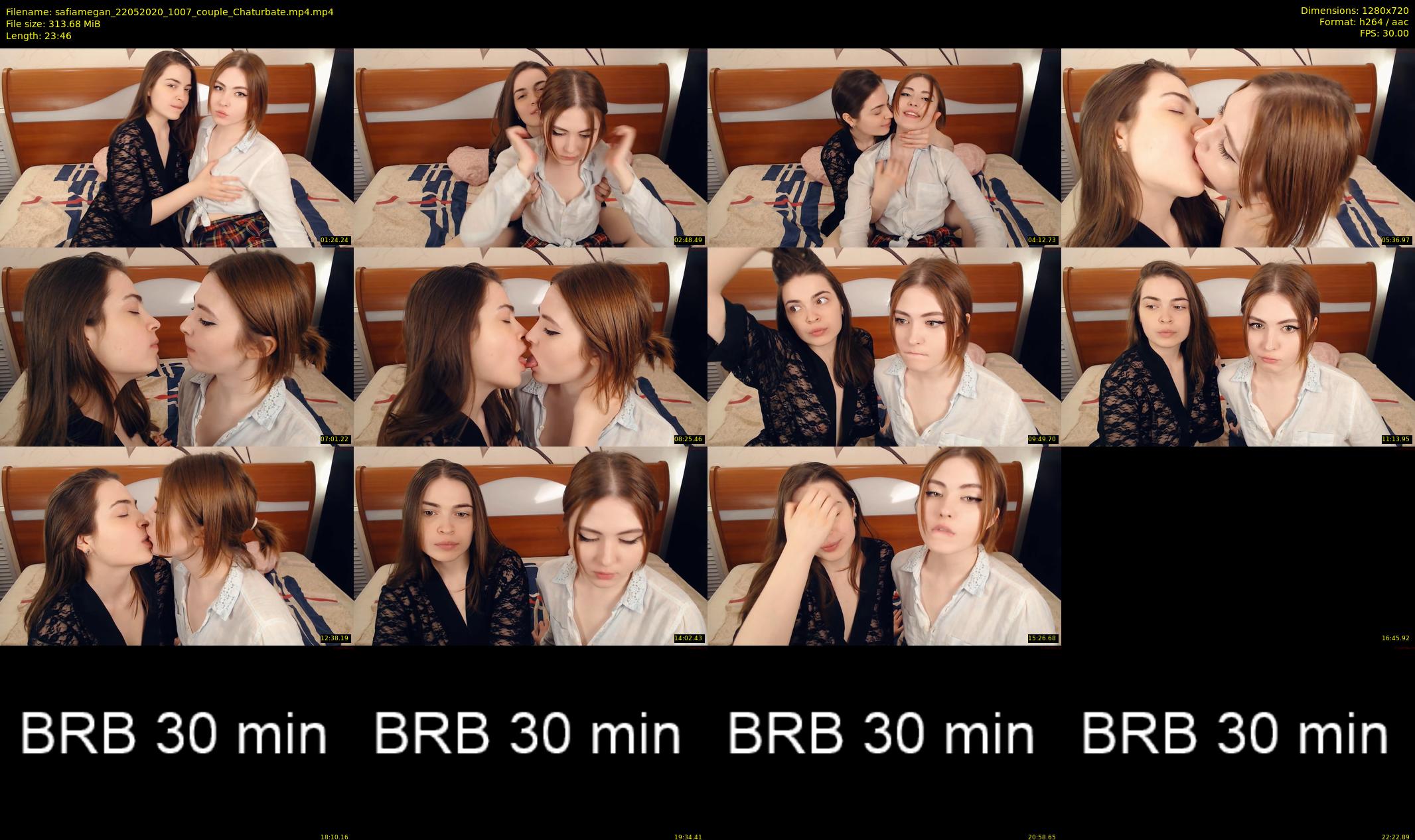 safiamegan — 24 minute Chaturbate couple cam show recording, 720p, May 22, 2020