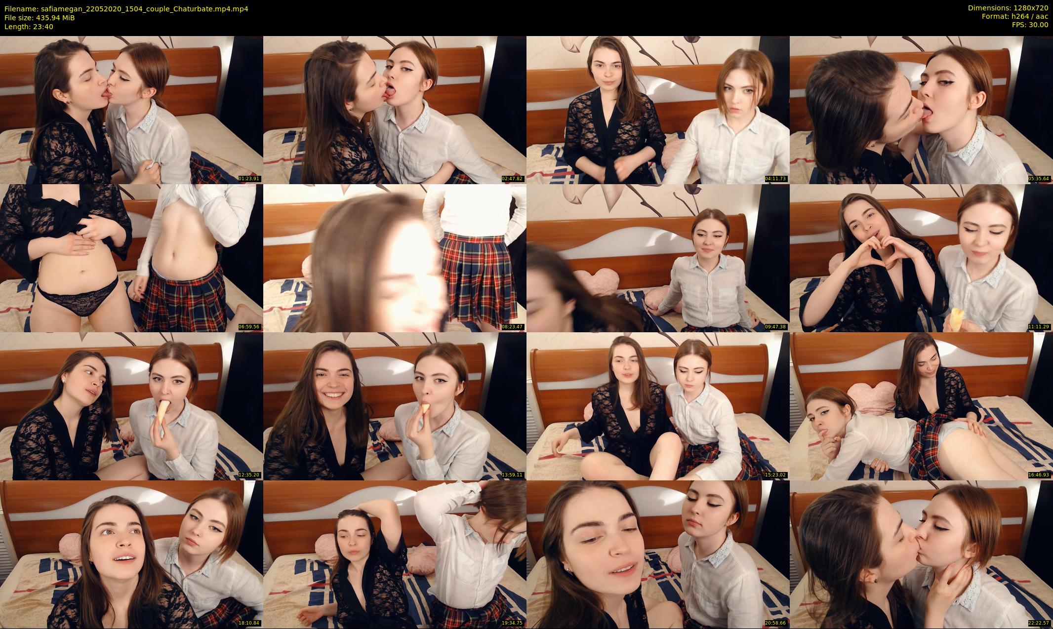 safiamegan — 24 minute Chaturbate couple cam show recording, 720p, May 22, 2020