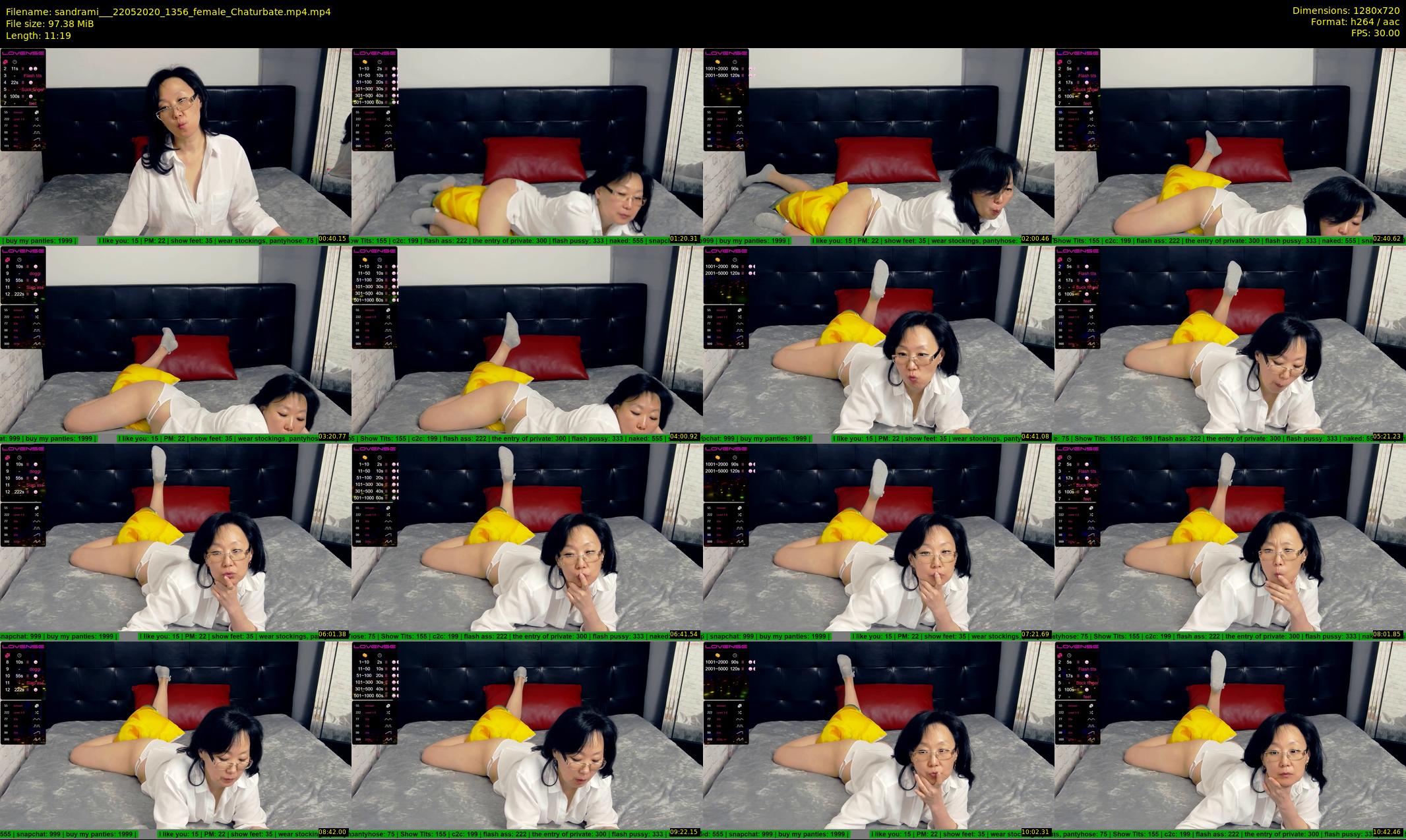 sandrami__ — 12 minute Chaturbate female cam show recording, 720p, May 22, 2020