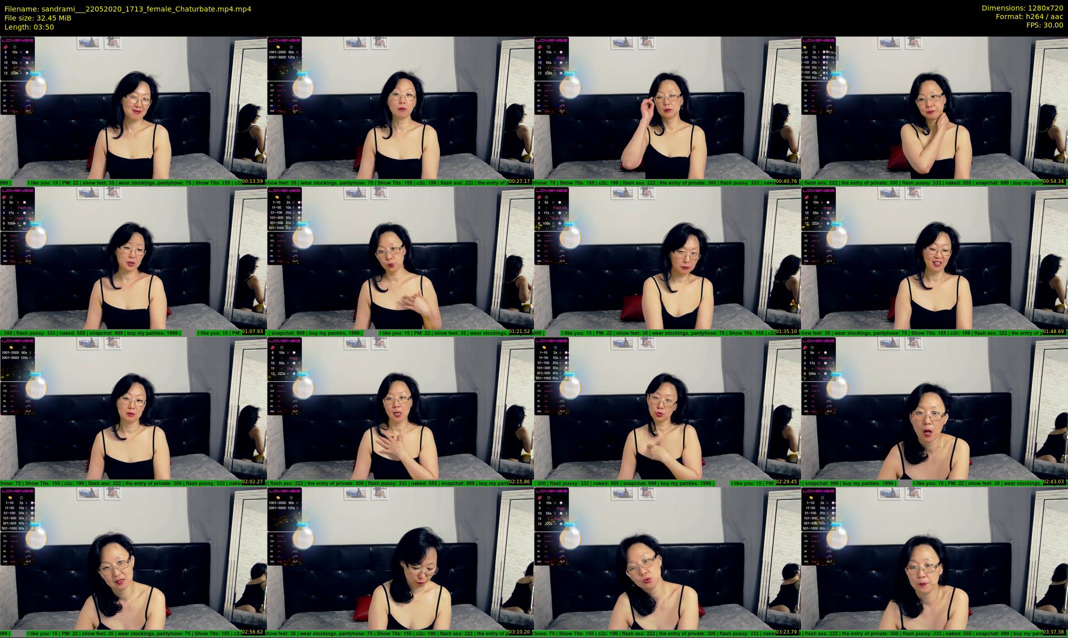 sandrami__ — 4 minute Chaturbate female cam show recording, 720p, May 22, 2020