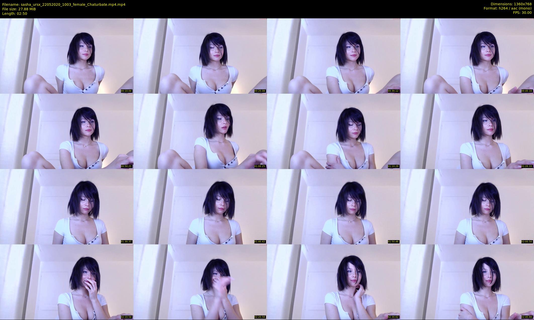 sasha_ursx — 3 minute Chaturbate female cam show recording, 720p, May 22, 2020
