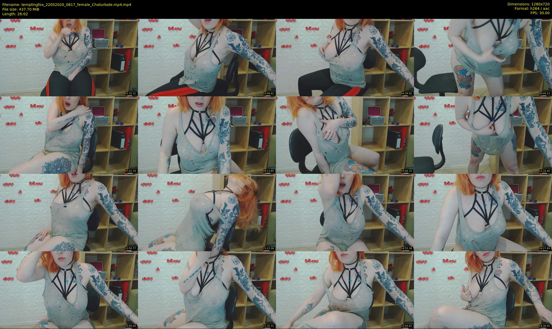 temptingfox — 27 minute Chaturbate female cam show recording, 720p, May 22, 2020