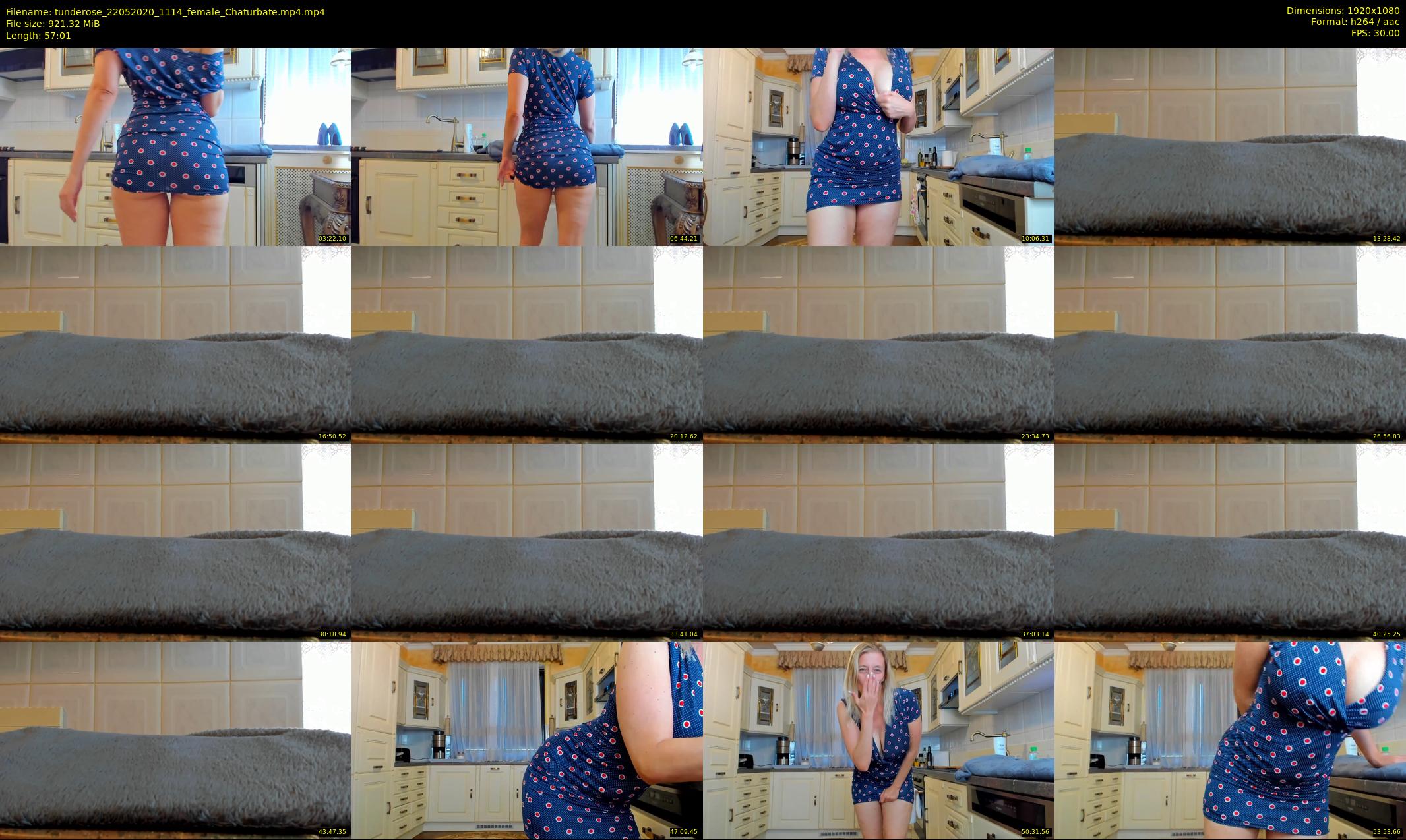tunderose — 58 minute Chaturbate female cam show recording, 1080p, May 22, 2020
