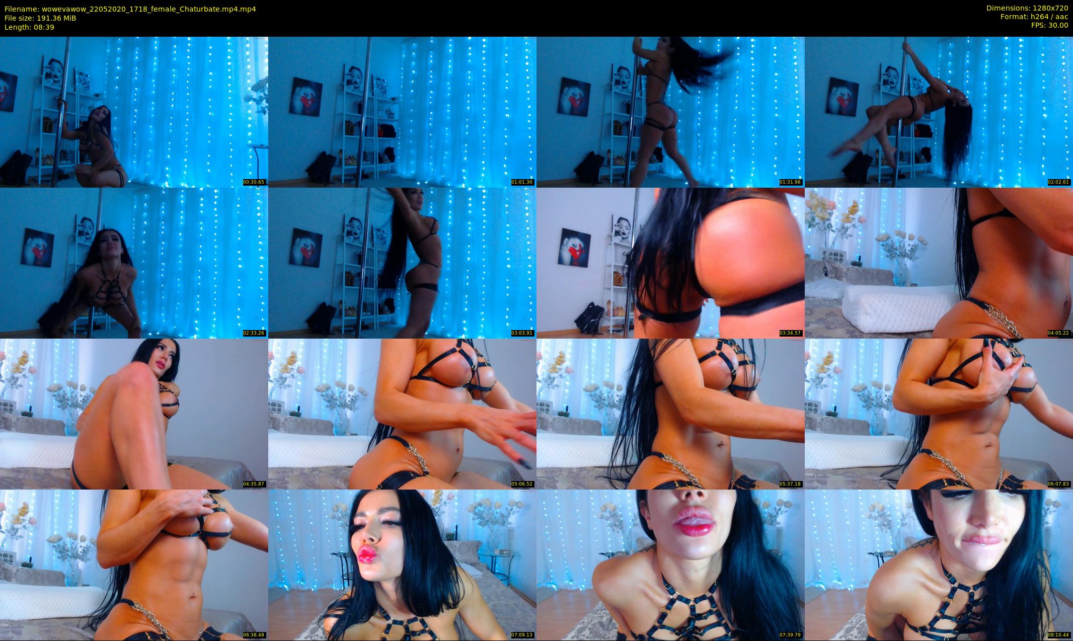 wowevawow — 9 minute Chaturbate female cam show recording, 720p, May 22, 2020