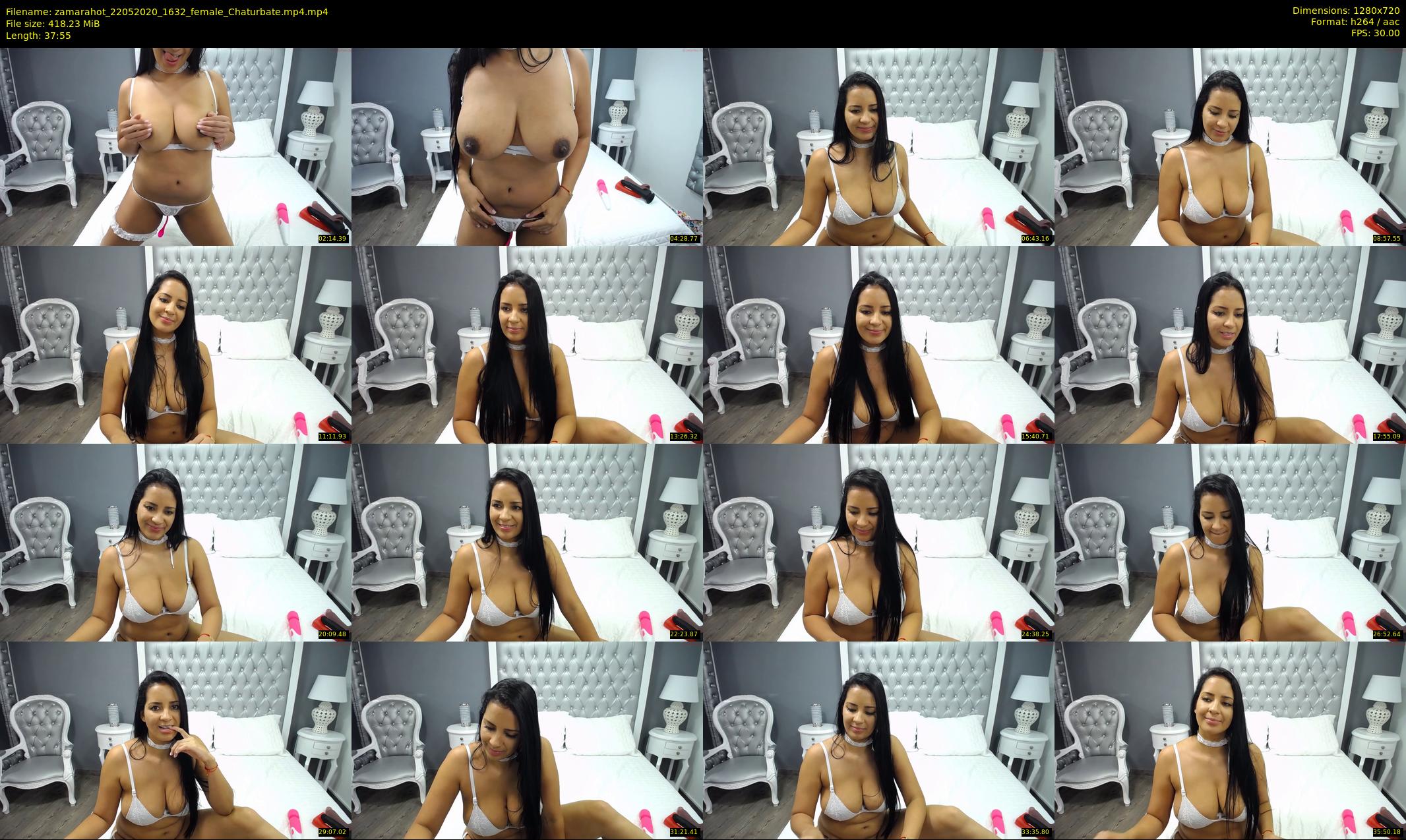 zamarahot — 38 minute Chaturbate female cam show recording, 720p, May 22, 2020