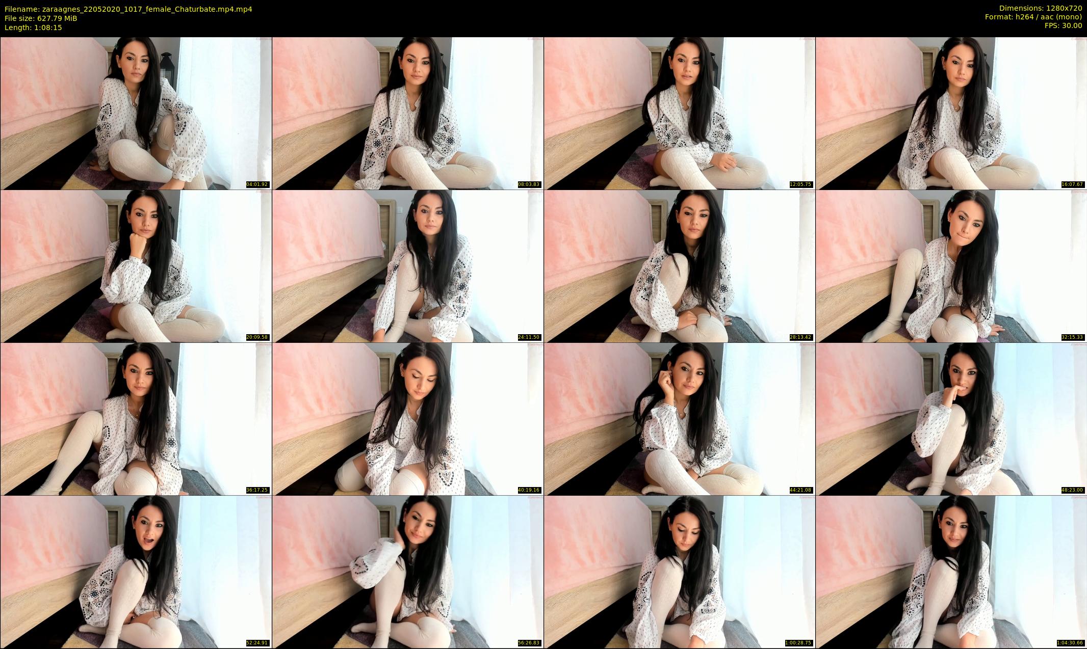 zaraagnes — 69 minute Chaturbate female cam show recording, 720p, May 22, 2020