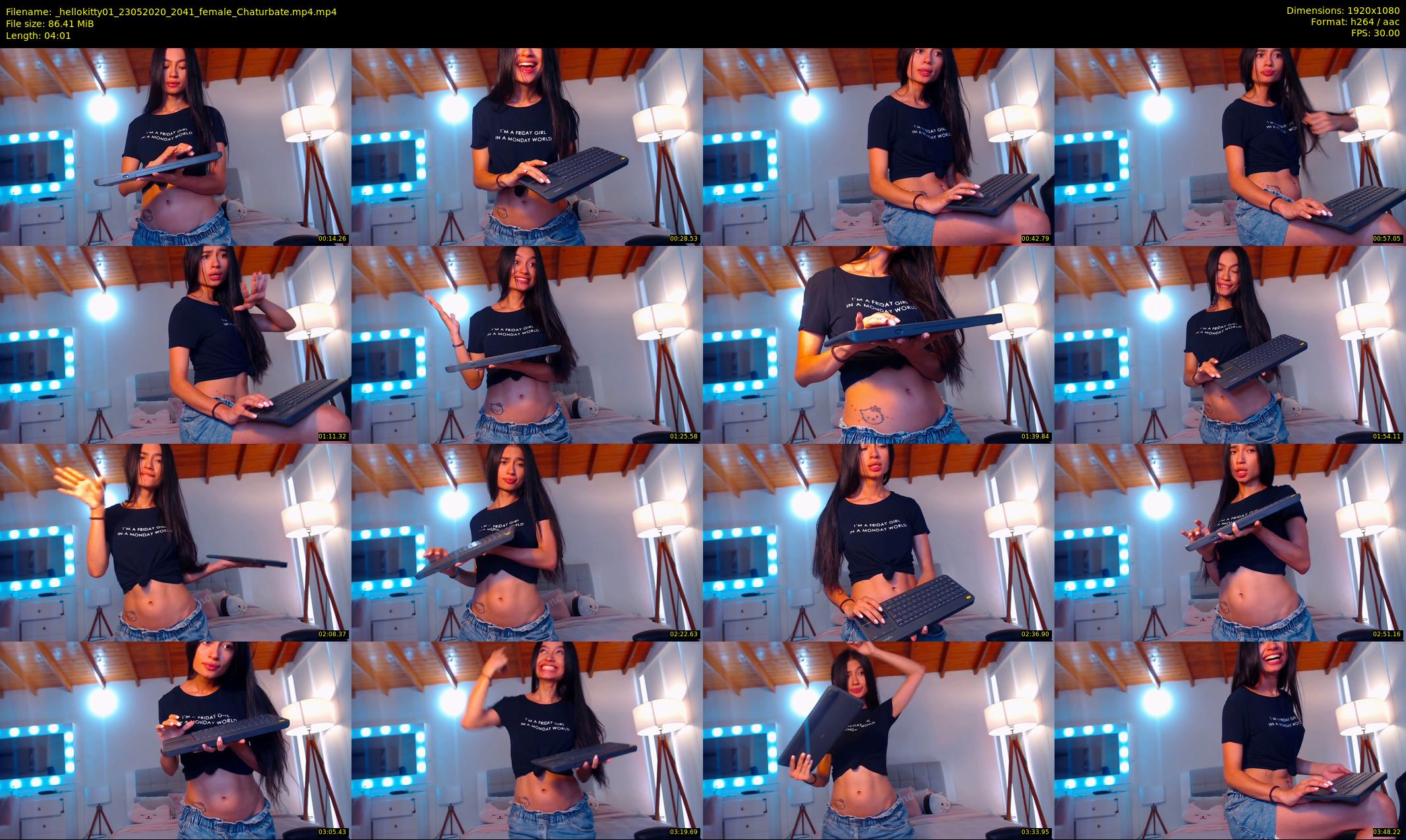_hellokitty01 — 5 minute Chaturbate female cam show recording, 1080p, May 23, 2020