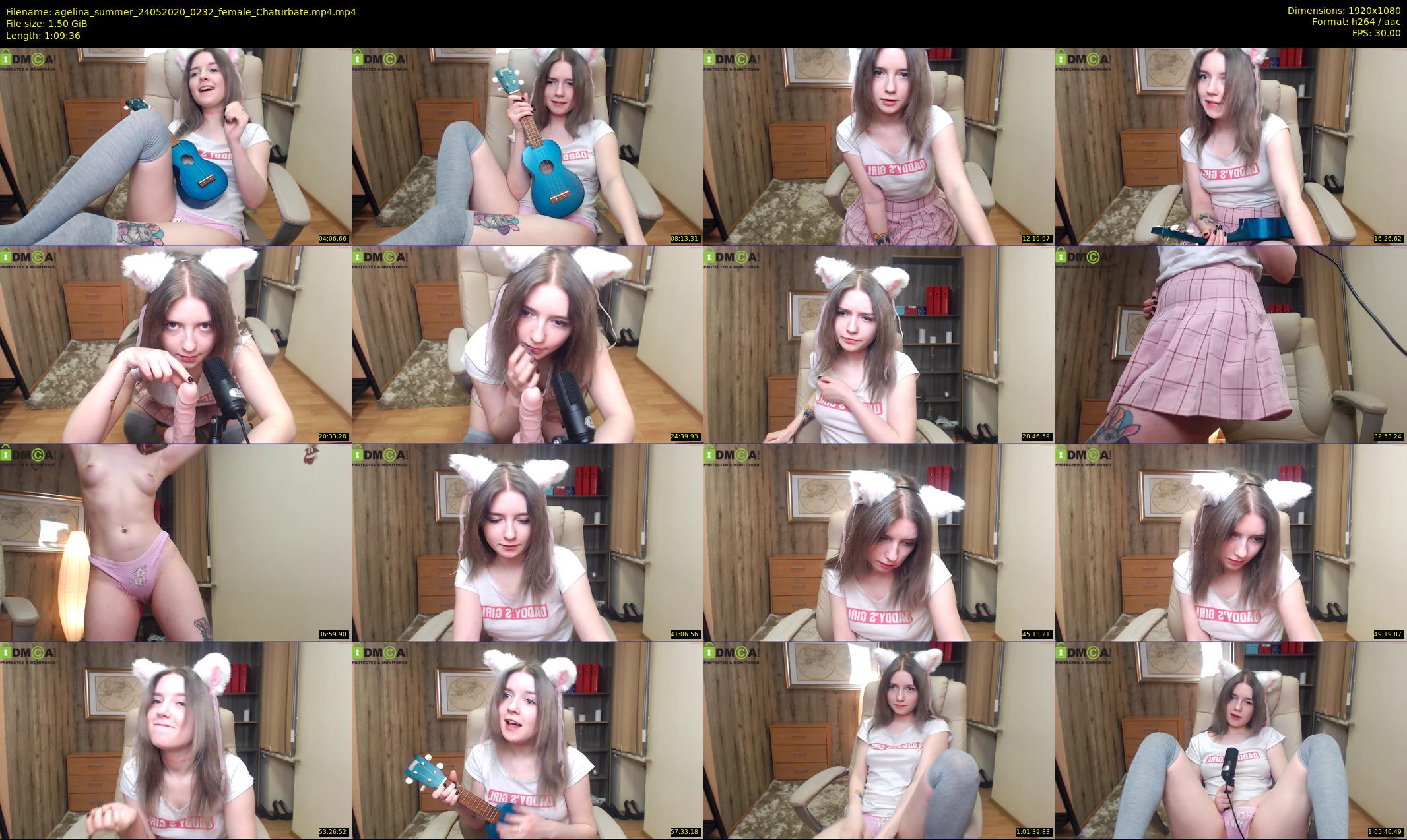 agelina_summer — 70 minute Chaturbate female cam show recording, 1080p, May 24, 2020