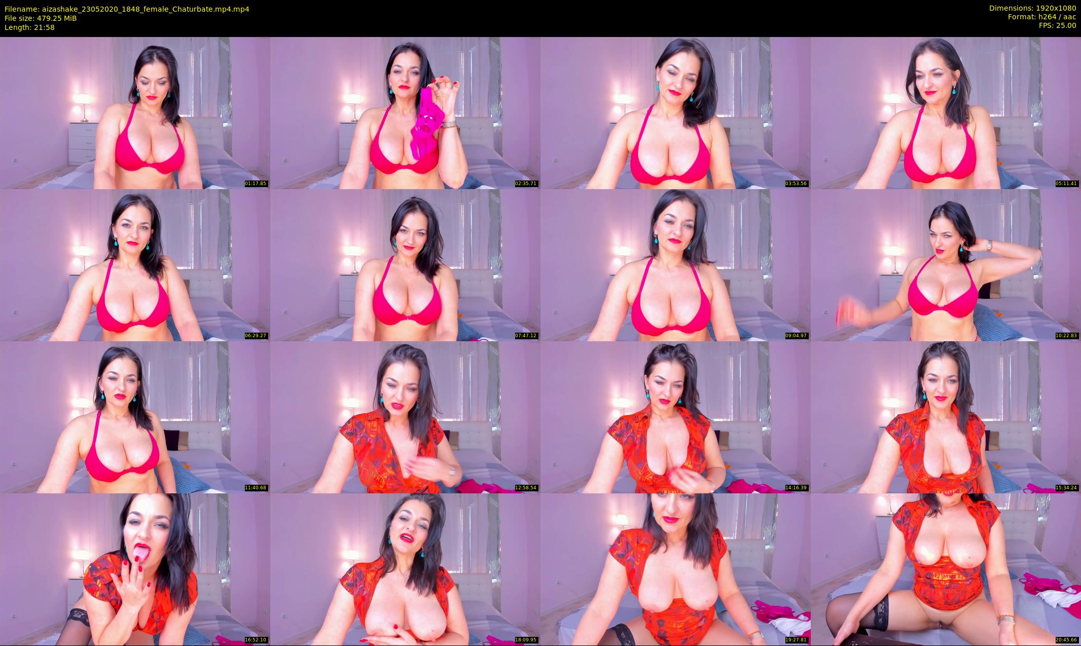 aizashake — 22 minute Chaturbate female cam show recording, 1080p, May 23, 2020