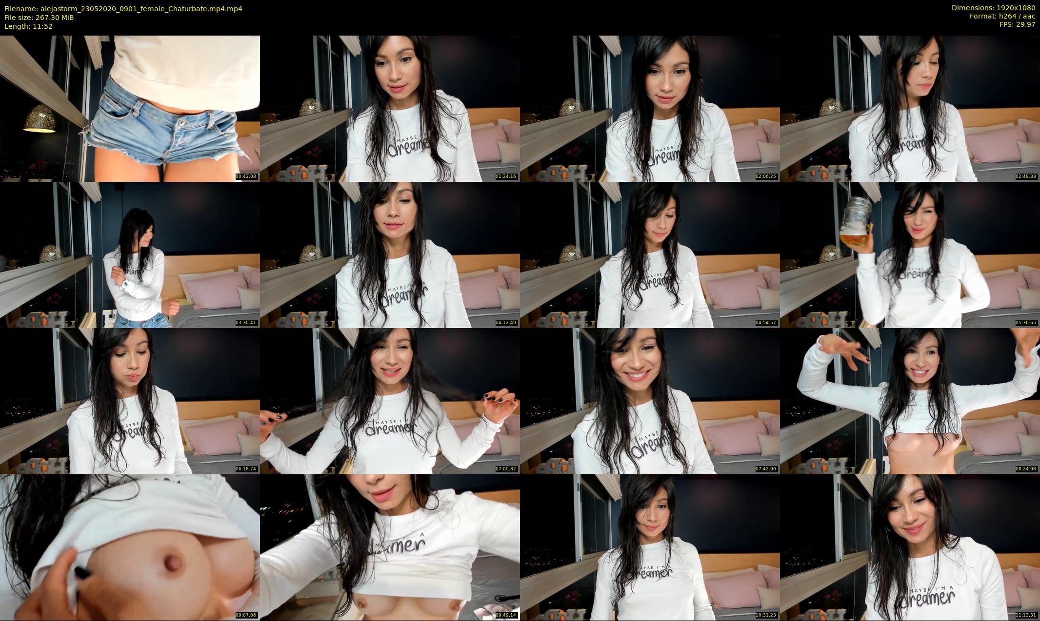 alejastorm — 12 minute Chaturbate female cam show recording, 1080p, May 23, 2020
