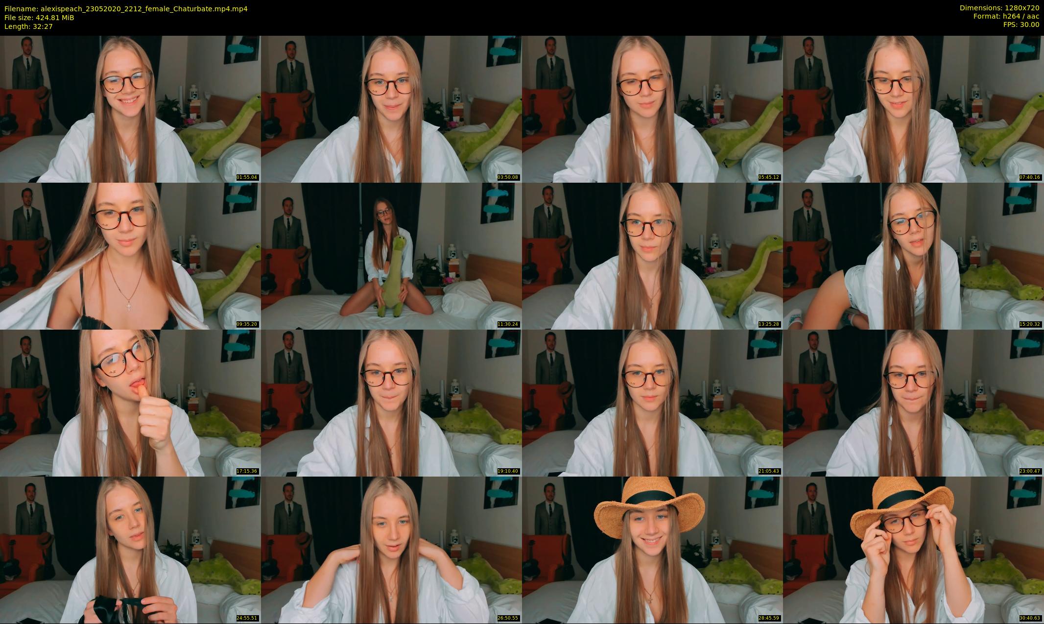 alexispeach — 33 minute Chaturbate female cam show recording, 720p, May 23, 2020