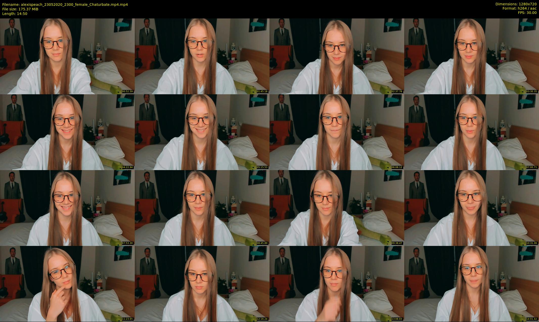 alexispeach — 15 minute Chaturbate female cam show recording, 720p, May 23, 2020