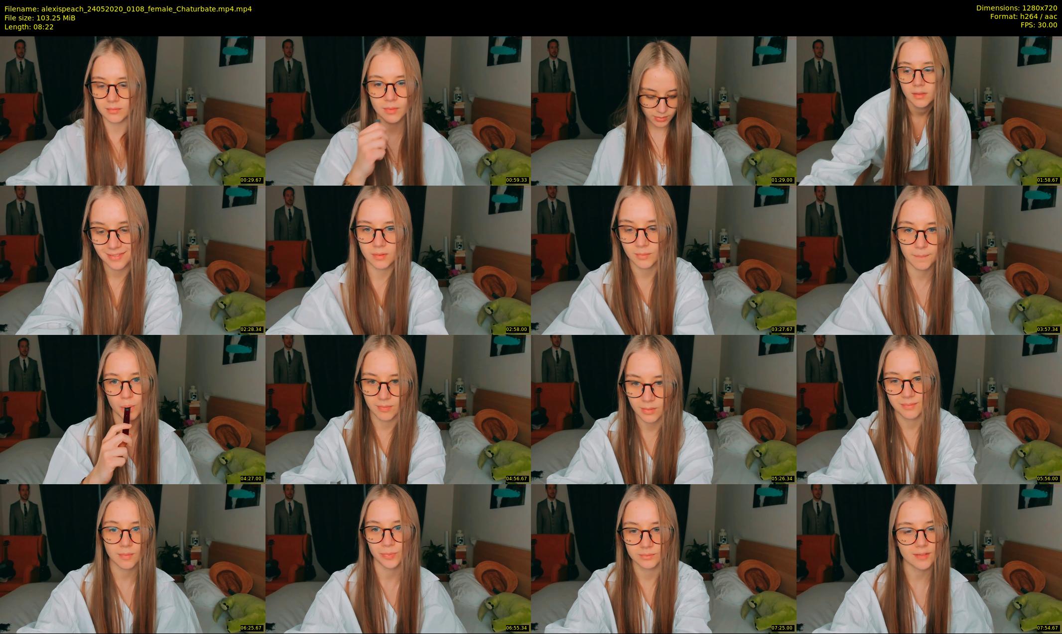 alexispeach — 9 minute Chaturbate female cam show recording, 720p, May 24, 2020